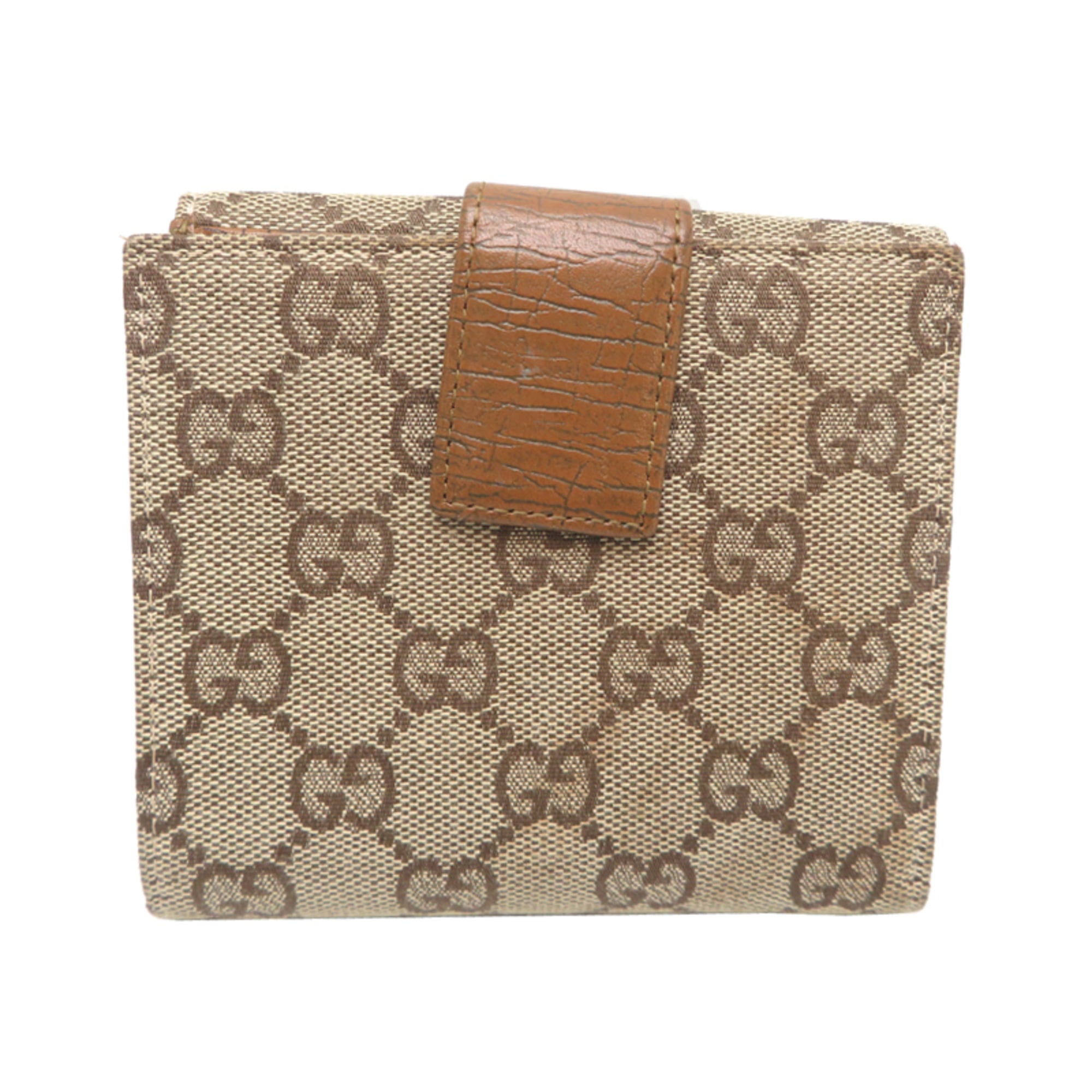 Gucci Brown Gg Canvas Wallet (Bi-Fold) (Pre-Owned)