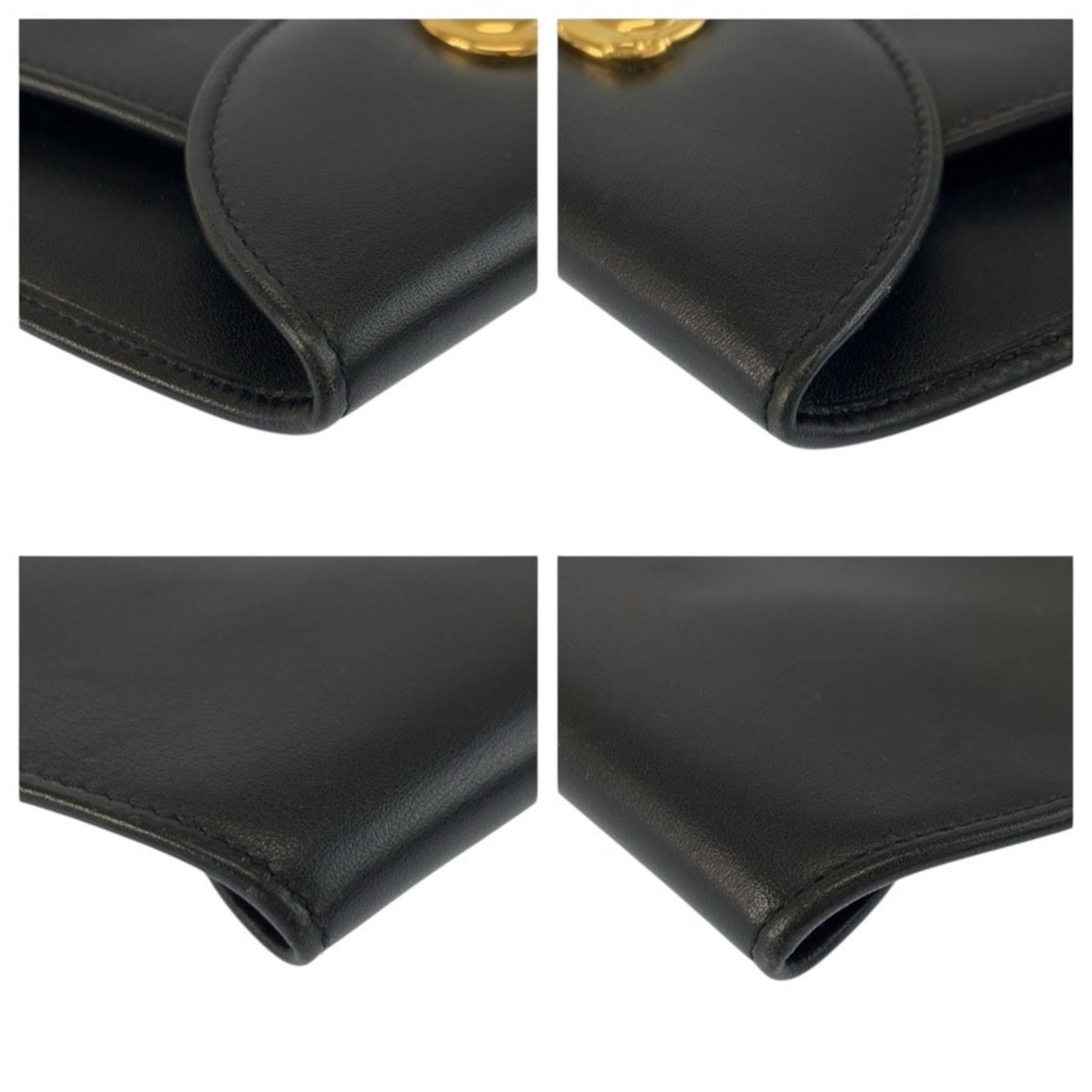 Cartier Black Leather Coin Purse/Coin Case (Pre-Owned)