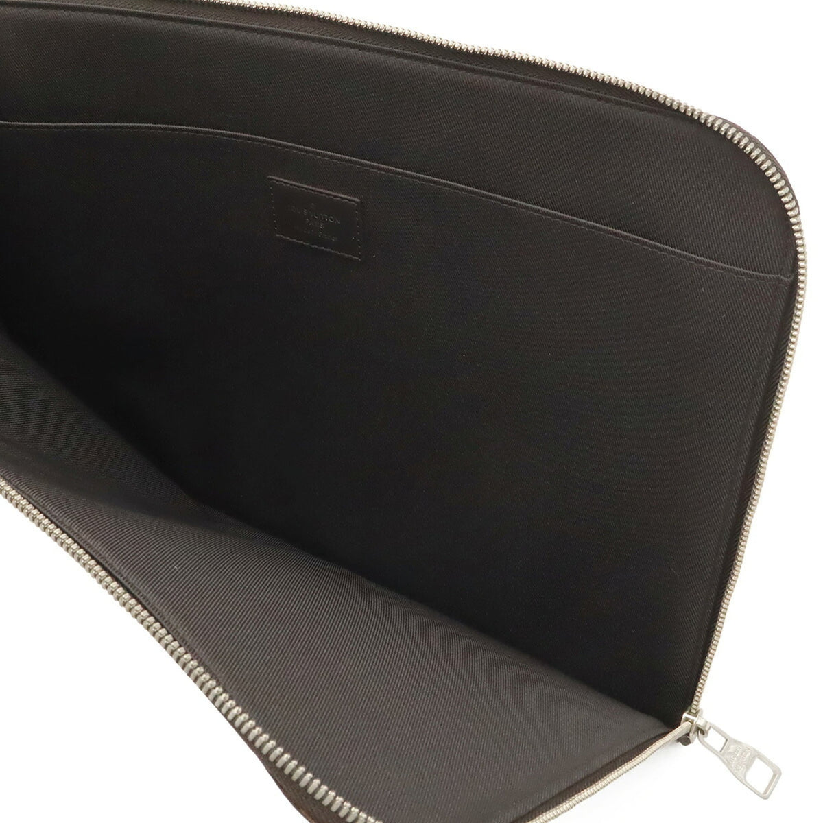 Louis Vuitton Brown Damier Canvas Navy White Damier Canvas Clutch Bag Pochette (Pre-Owned)