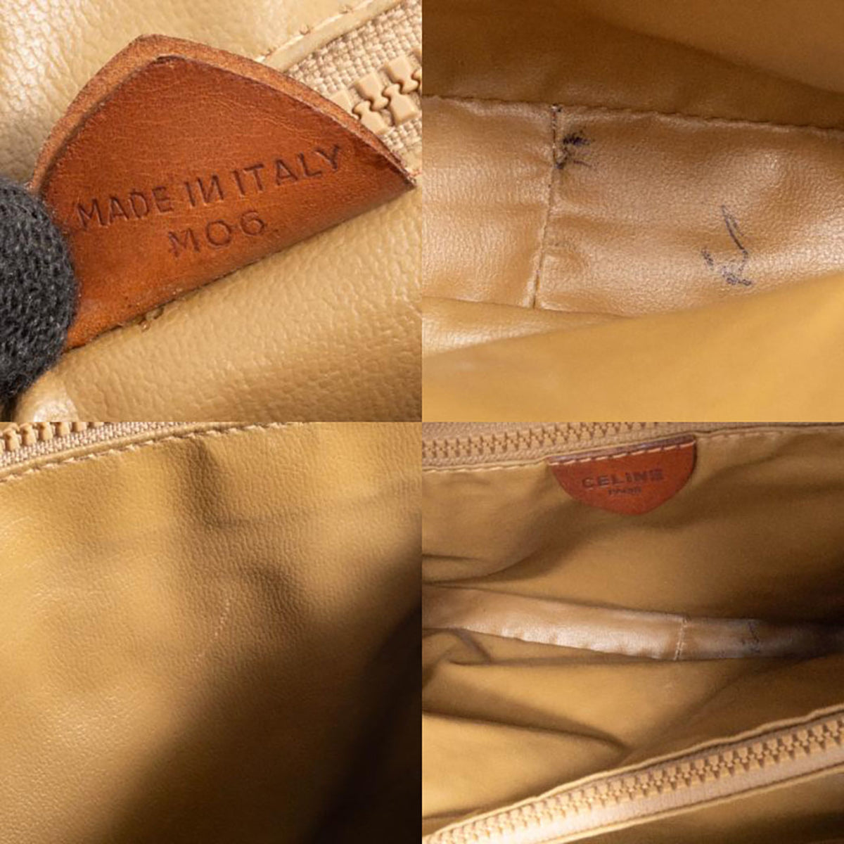 Celine Macadam Beige Brown Pvc Leather Handbag Tote Bag (Pre-Owned)