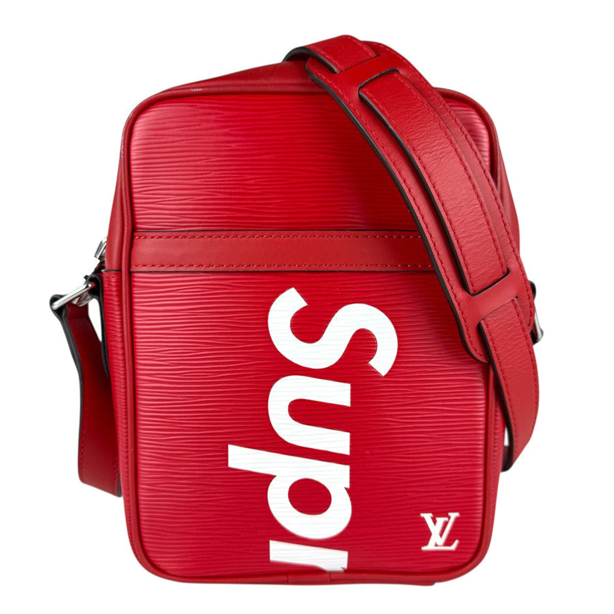 Louis Vuitton Red Color Epi Leather Shoulder Bag (Pre-Owned)