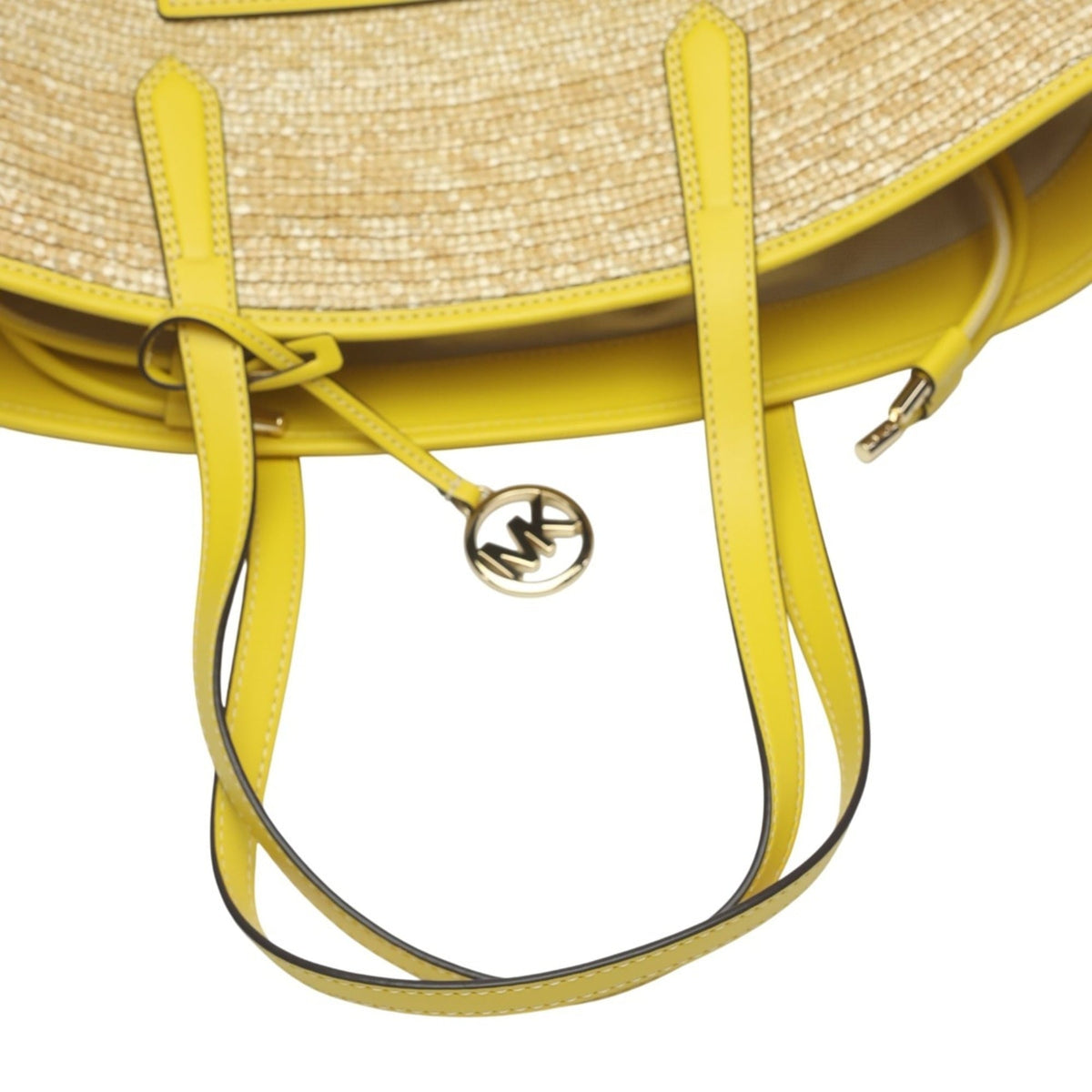 Michael Kors Yellow Straw Handbag (Pre-Owned)