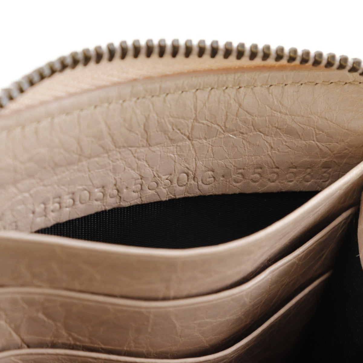 Balenciaga Beige Pink Leather Coin Purse/Coin Case (Pre-Owned)