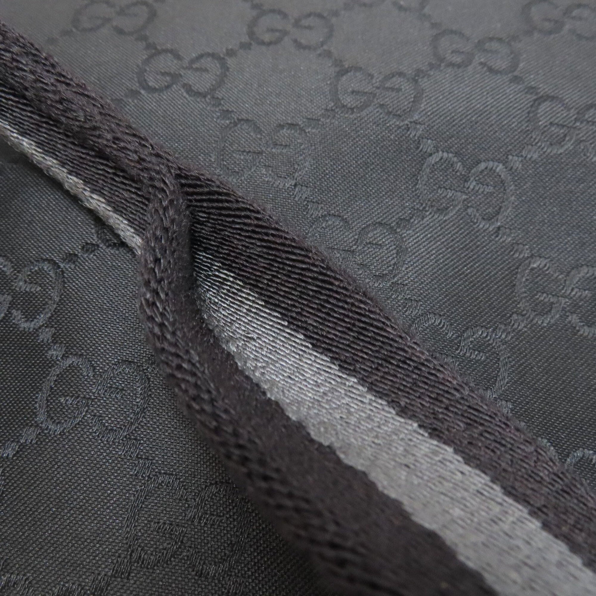 Gucci Black Nylon Canvas Tote Bag (Pre-Owned)