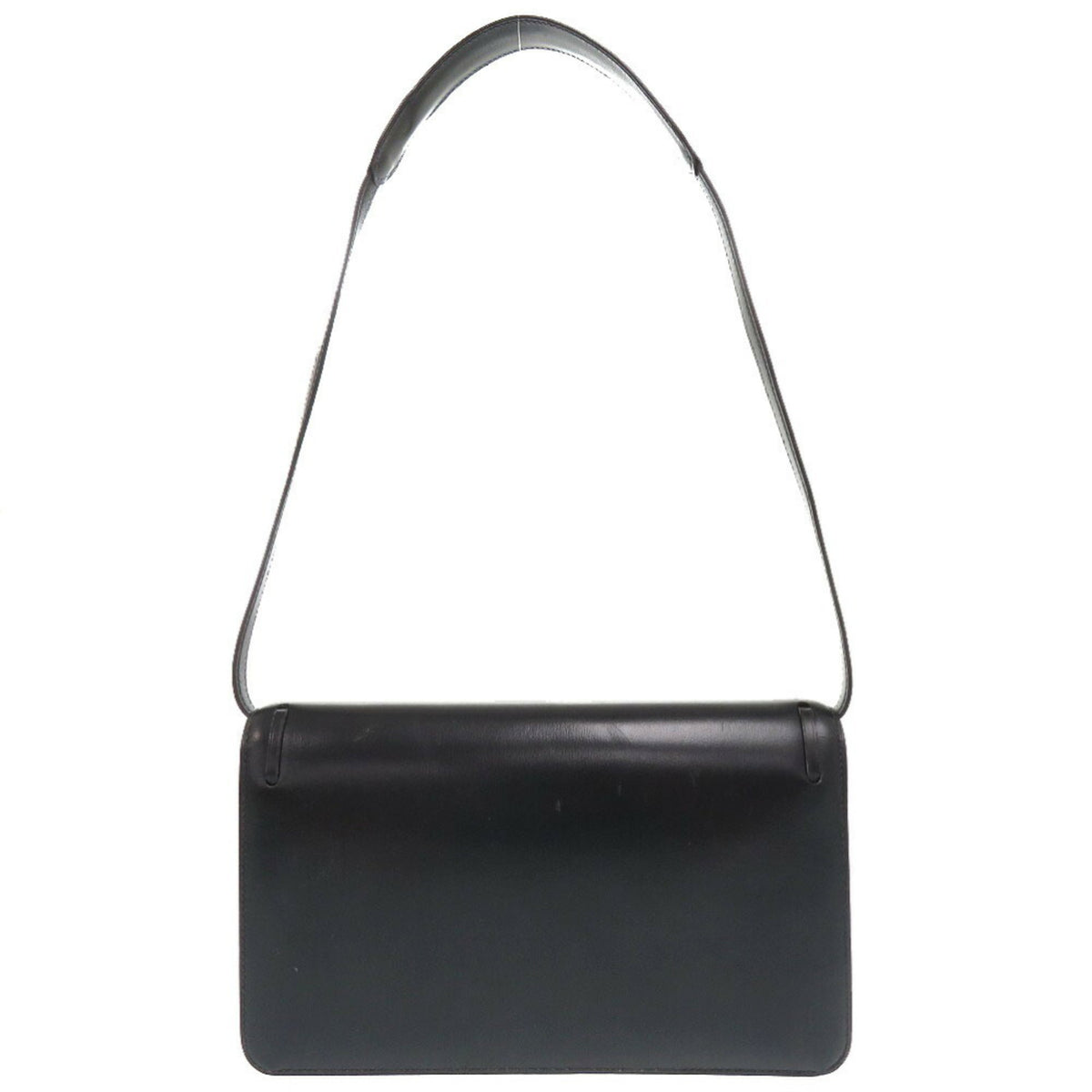Hermes Navy Box Calf Leather Shoulder Bag (Pre-Owned)