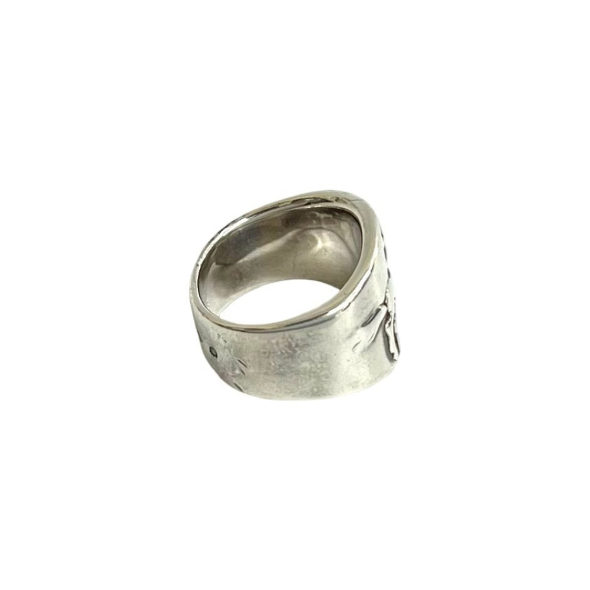 Hermes Silver Silver 925 Band Ring (Pre-Owned)