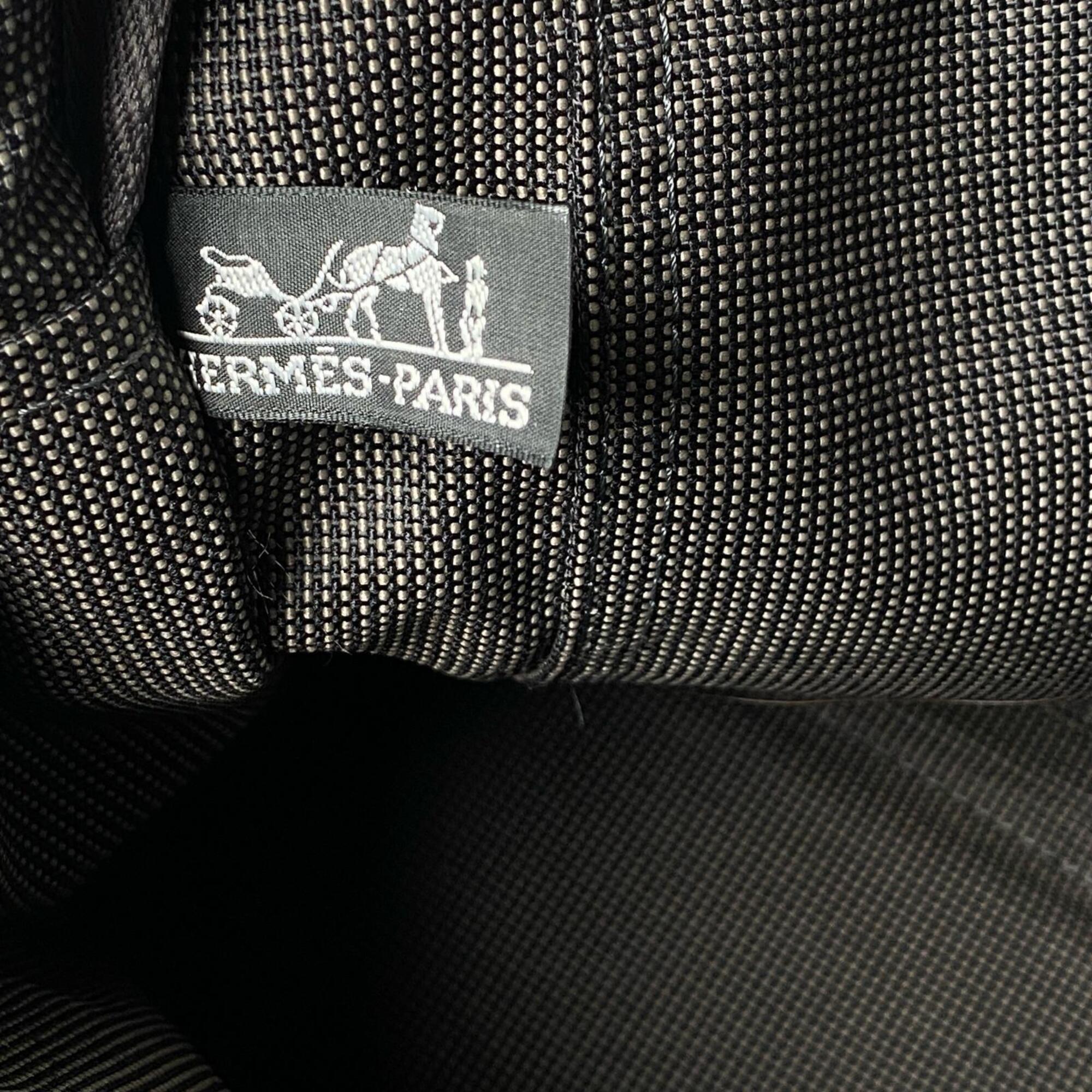 Hermes Gray Canvas Tote Bag (Pre-Owned)