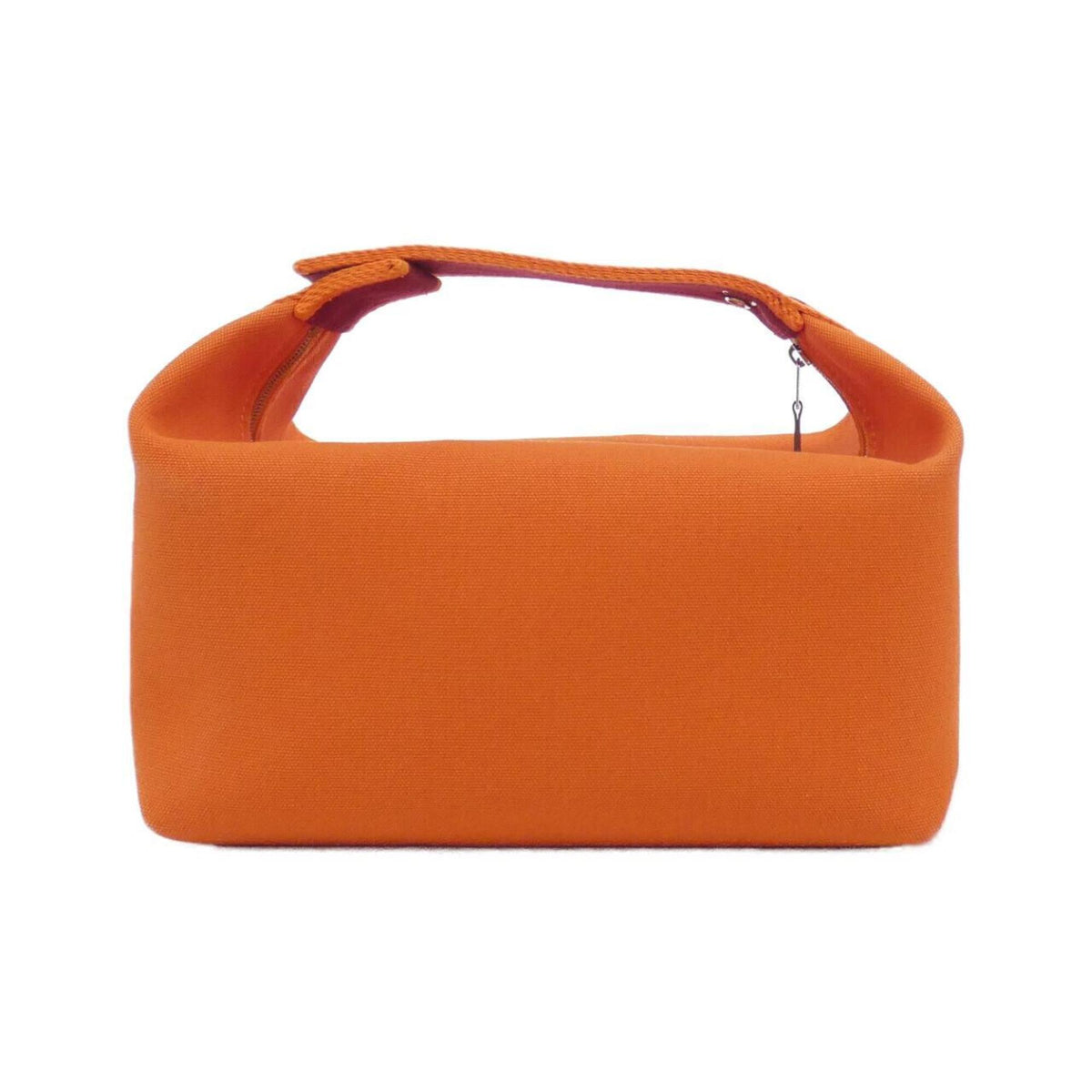 Hermes Feu Orange Canvas Pouch (Pre-Owned)