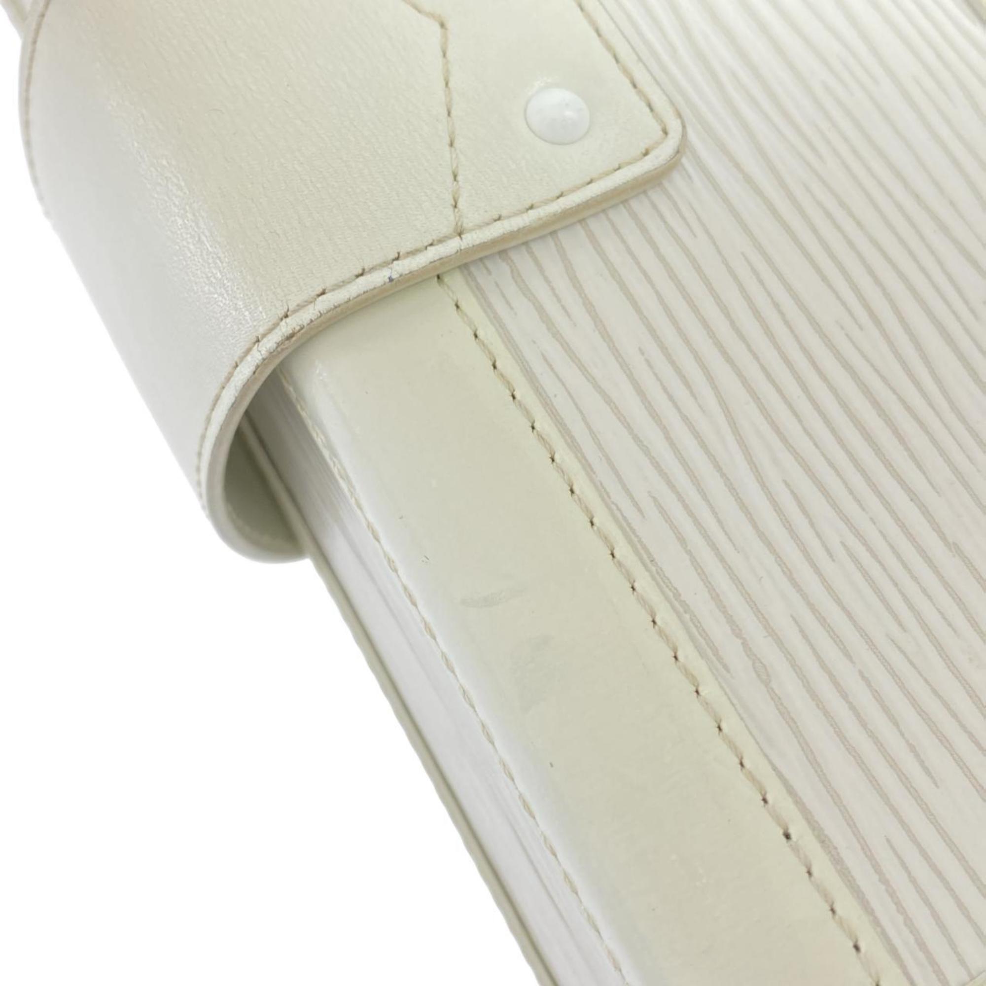 Louis Vuitton White Leather Shoulder Bag (Pre-Owned)