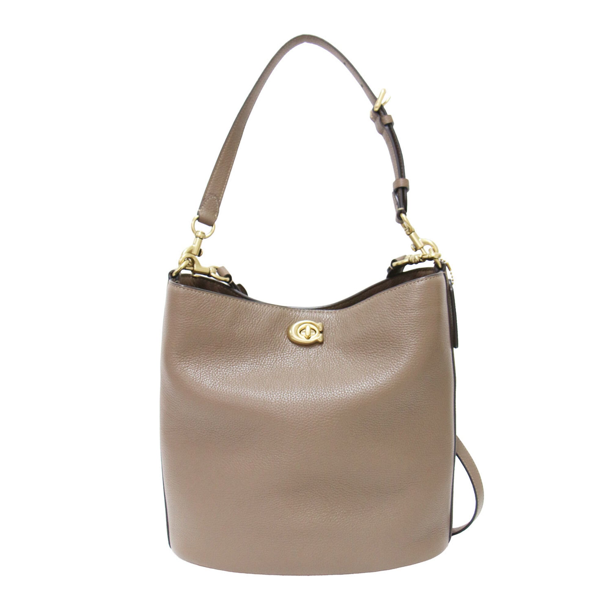 Coach Brown Leather Shoulder Bag (Pre-Owned)
