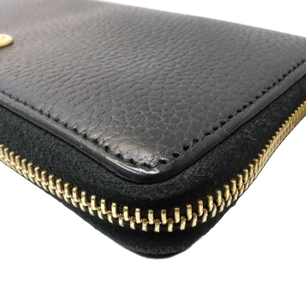 Gucci Black Leather Long Wallet (Bi-Fold) (Pre-Owned)