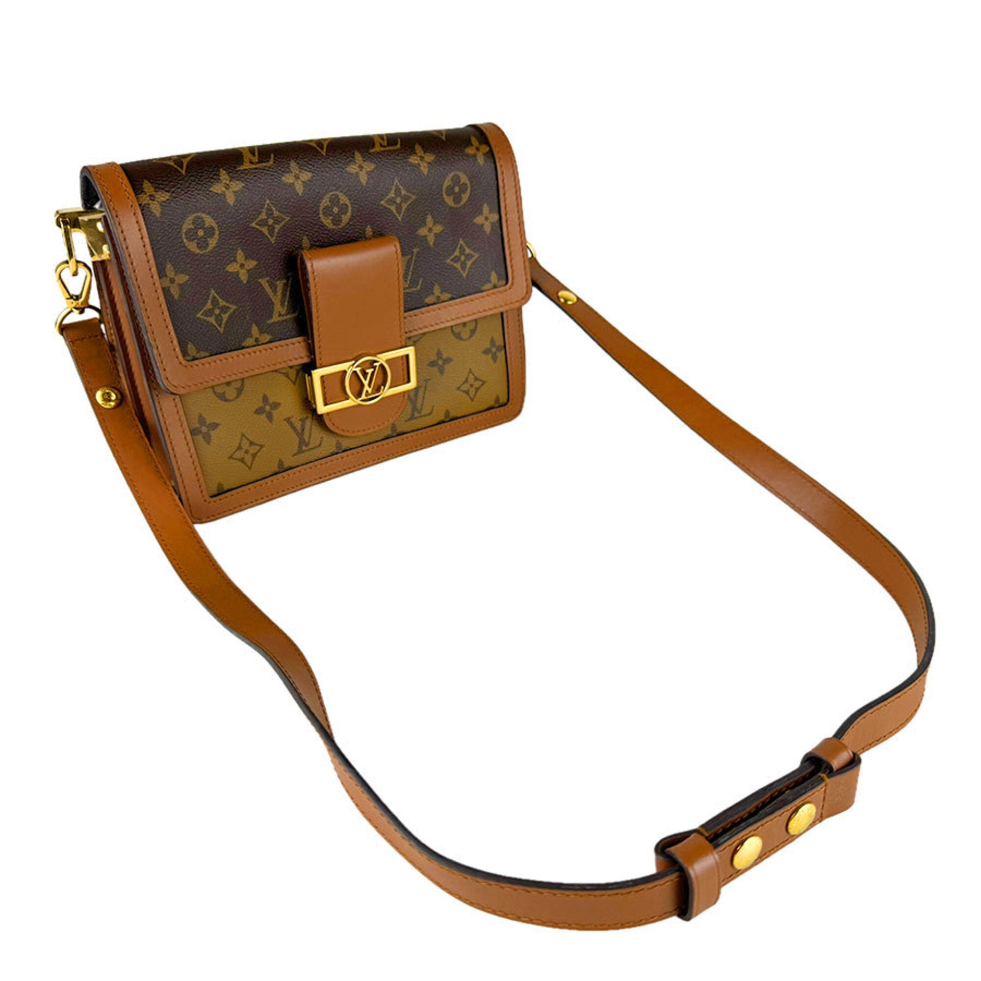 Louis Vuitton Brown Monogram Reverse Monogram Reverse Shoulder Bag (Pre-Owned)