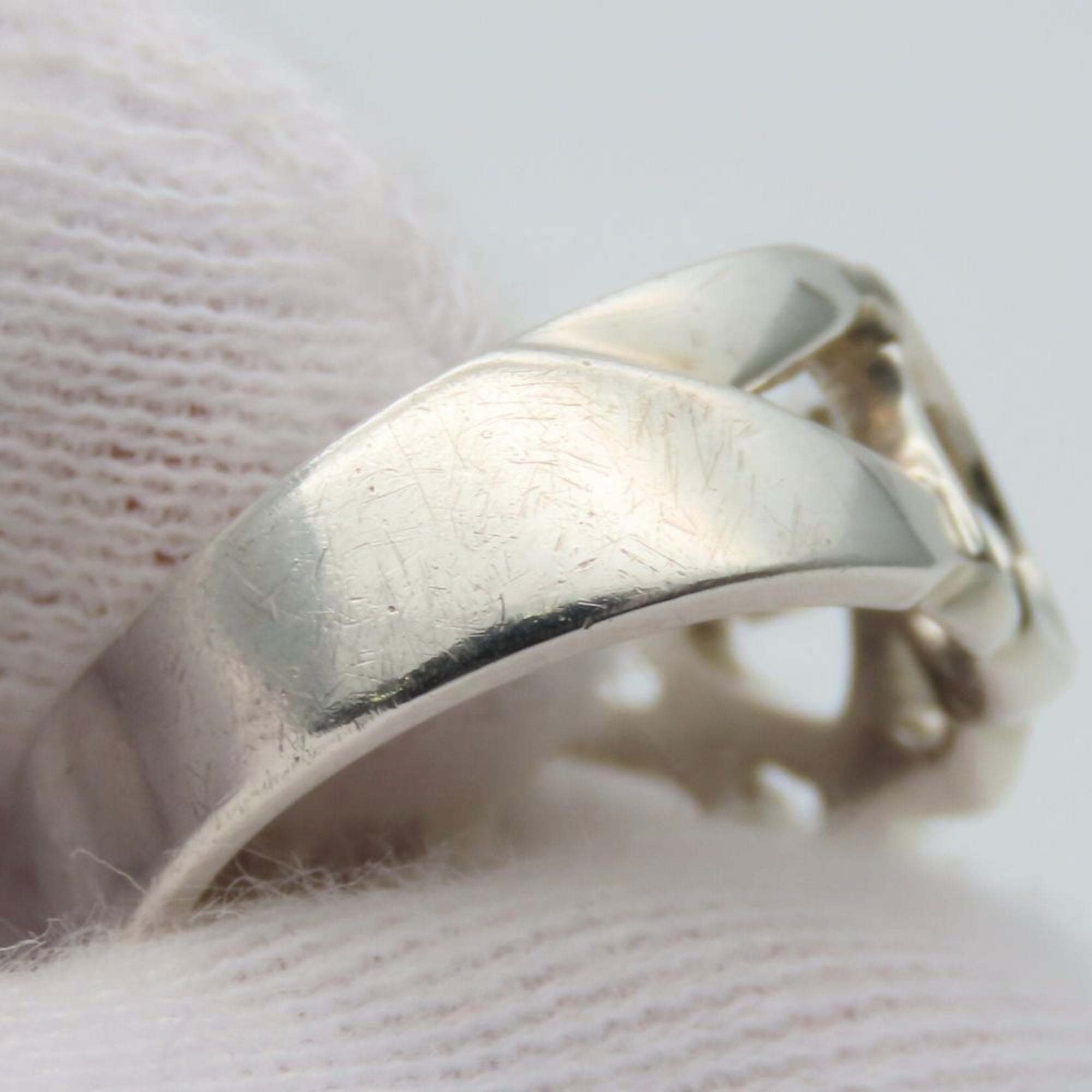 Tiffany Silver Silver 925 Band Ring (Pre-Owned)