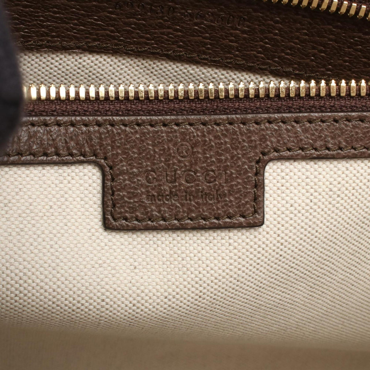 Gucci Beige Brown Canvas Leather Handbag Messenger Bag Shoulder Bag (Pre-Owned)