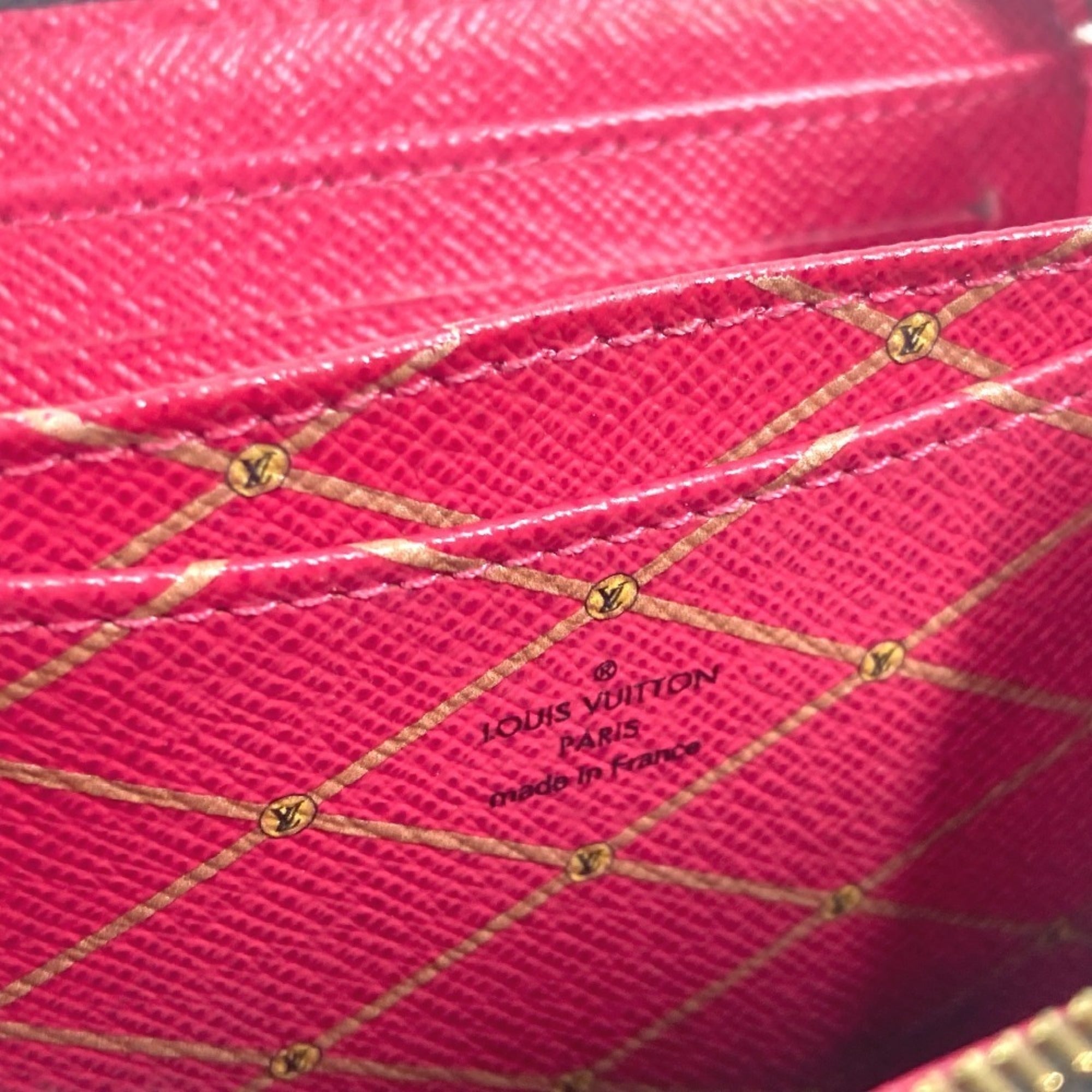 Louis Vuitton Monogram Brown Pink Monogram Coin Purse/Coin Case (Pre-Owned)