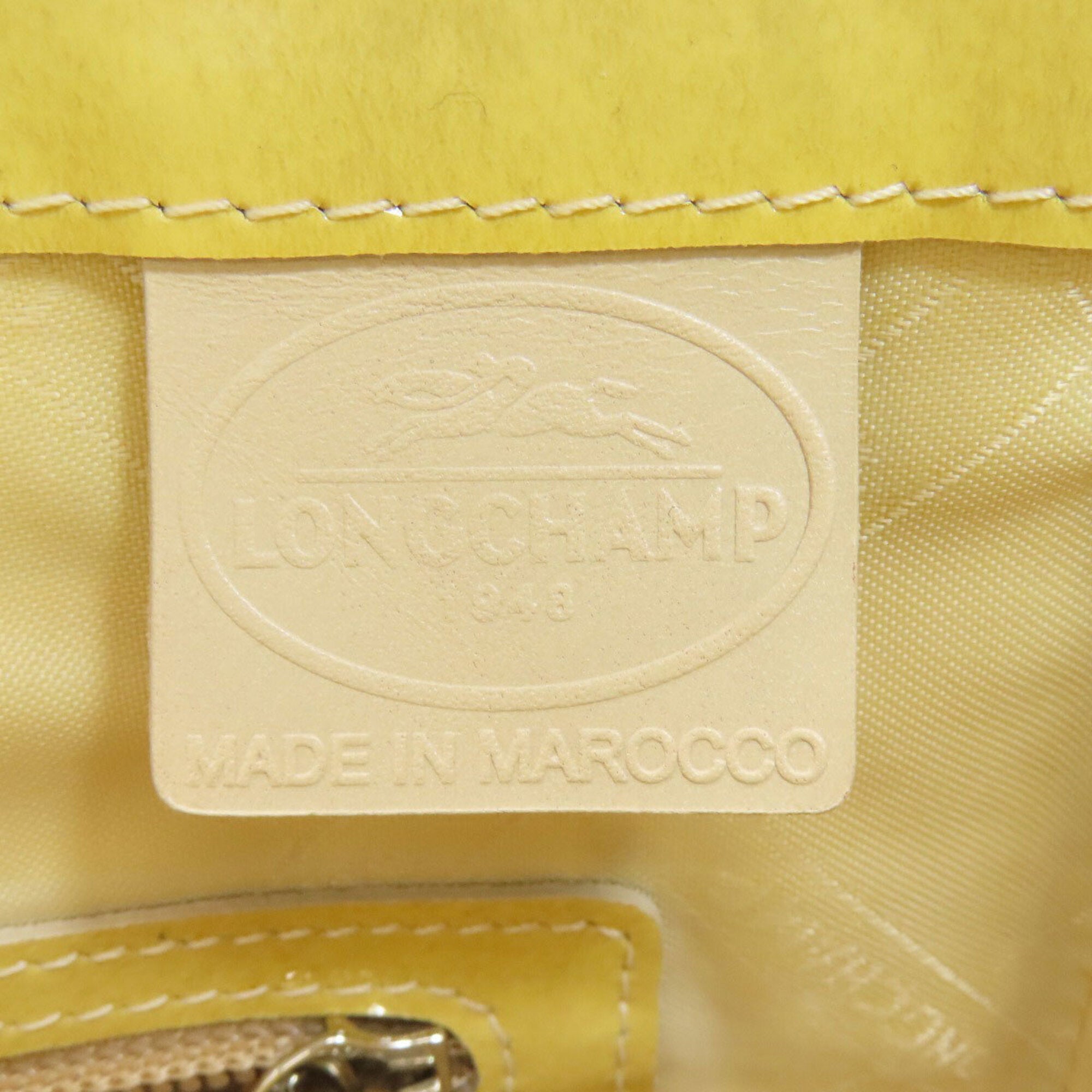 Longchamp Yellow Leather Handbag (Pre-Owned)