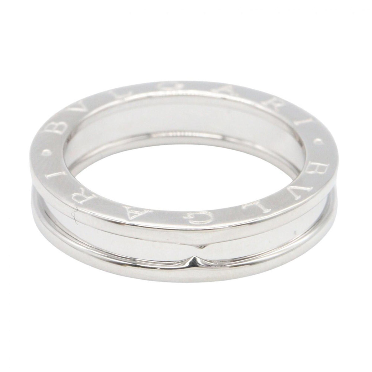 Bvlgari Silver White Gold (18K) Band Ring (Pre-Owned)