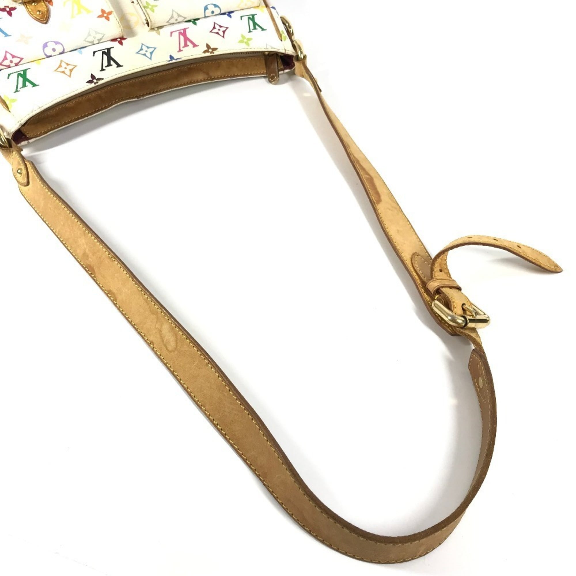 Louis Vuitton Blanc White Monogram Multicolore Shoulder Bag (Pre-Owned)