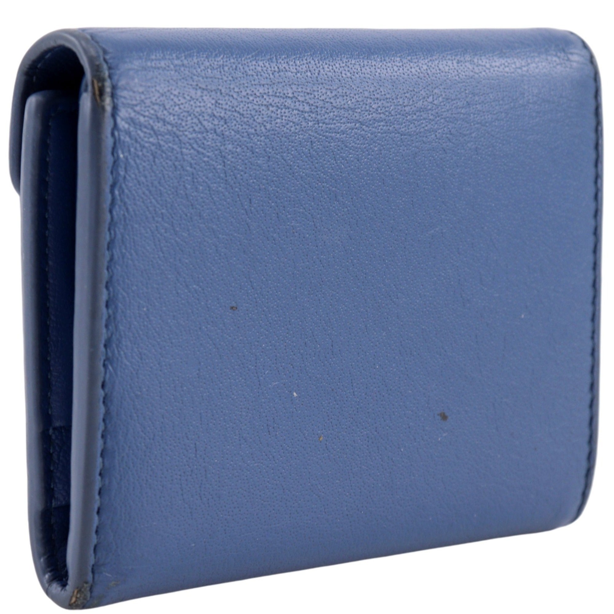 Balenciaga Blue Leather Wallet (Bi-Fold) (Pre-Owned)