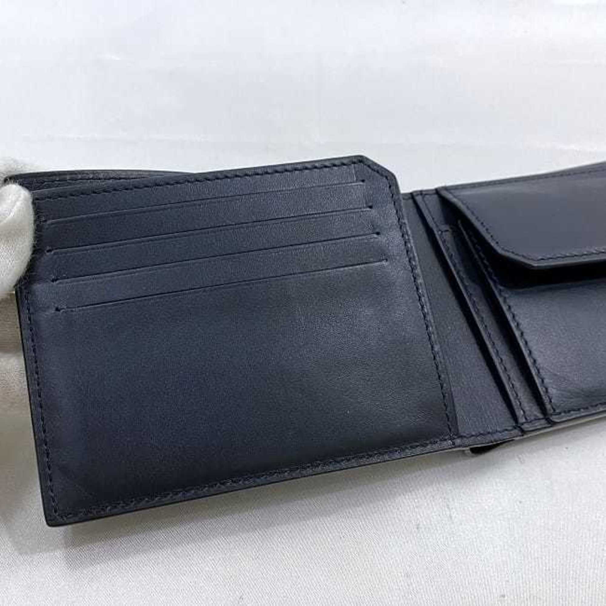 Dunhill Navy Leather Wallet (Bi-Fold) (Pre-Owned)