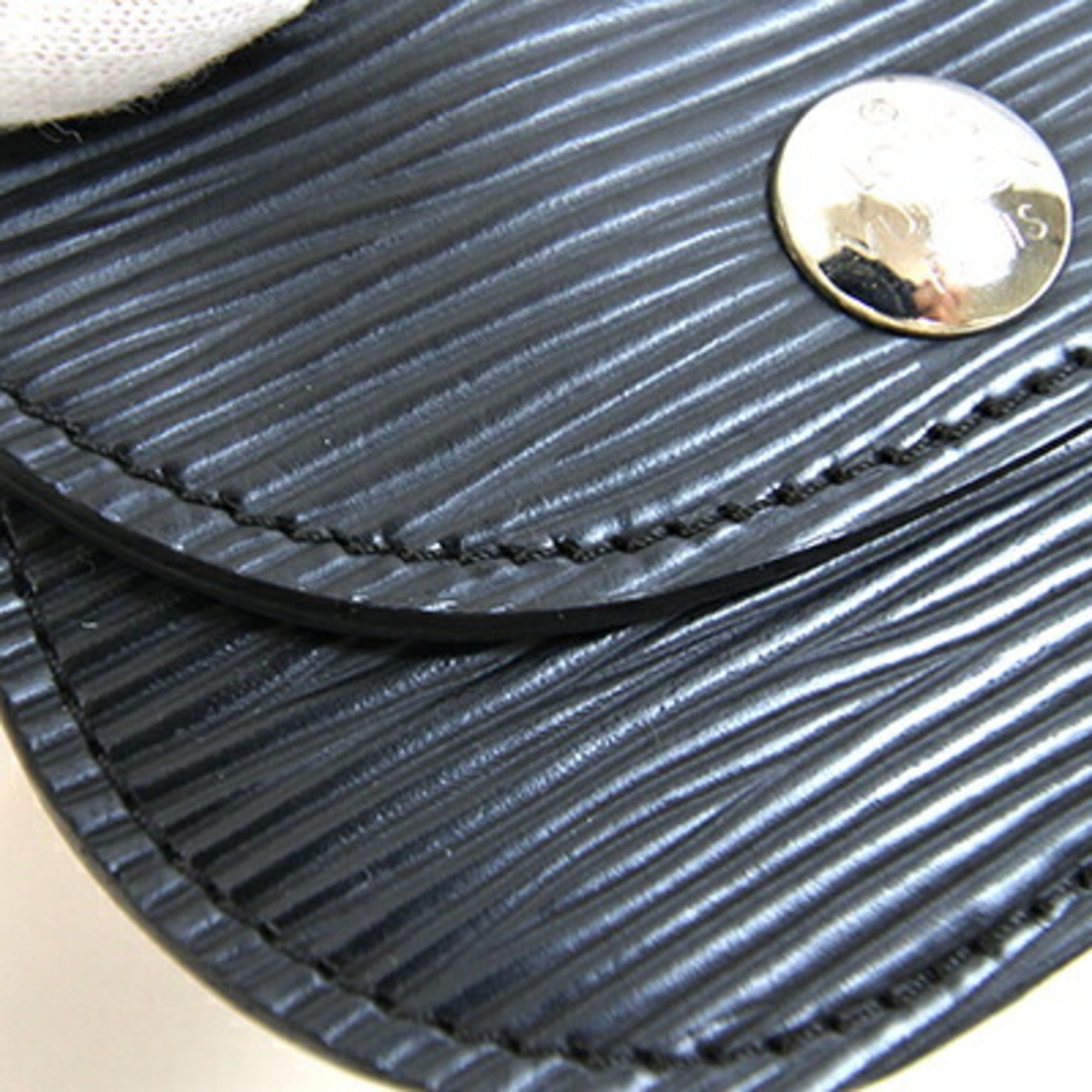 Louis Vuitton Noir Epi Leather Coin Purse/Coin Case (Pre-Owned)