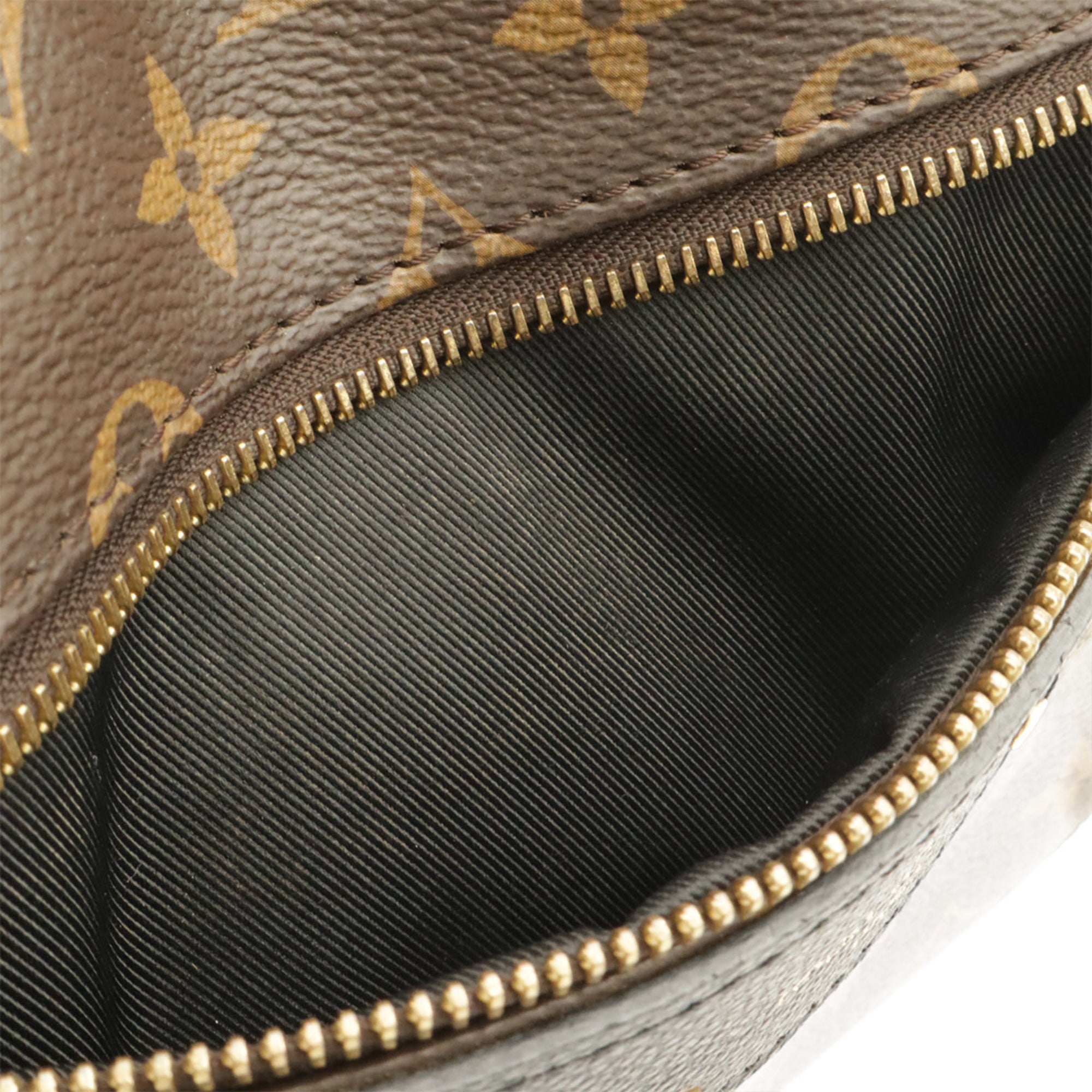 Louis Vuitton Noir Monogram Canvas Leather Handbag Shoulder Bag (Pre-Owned)