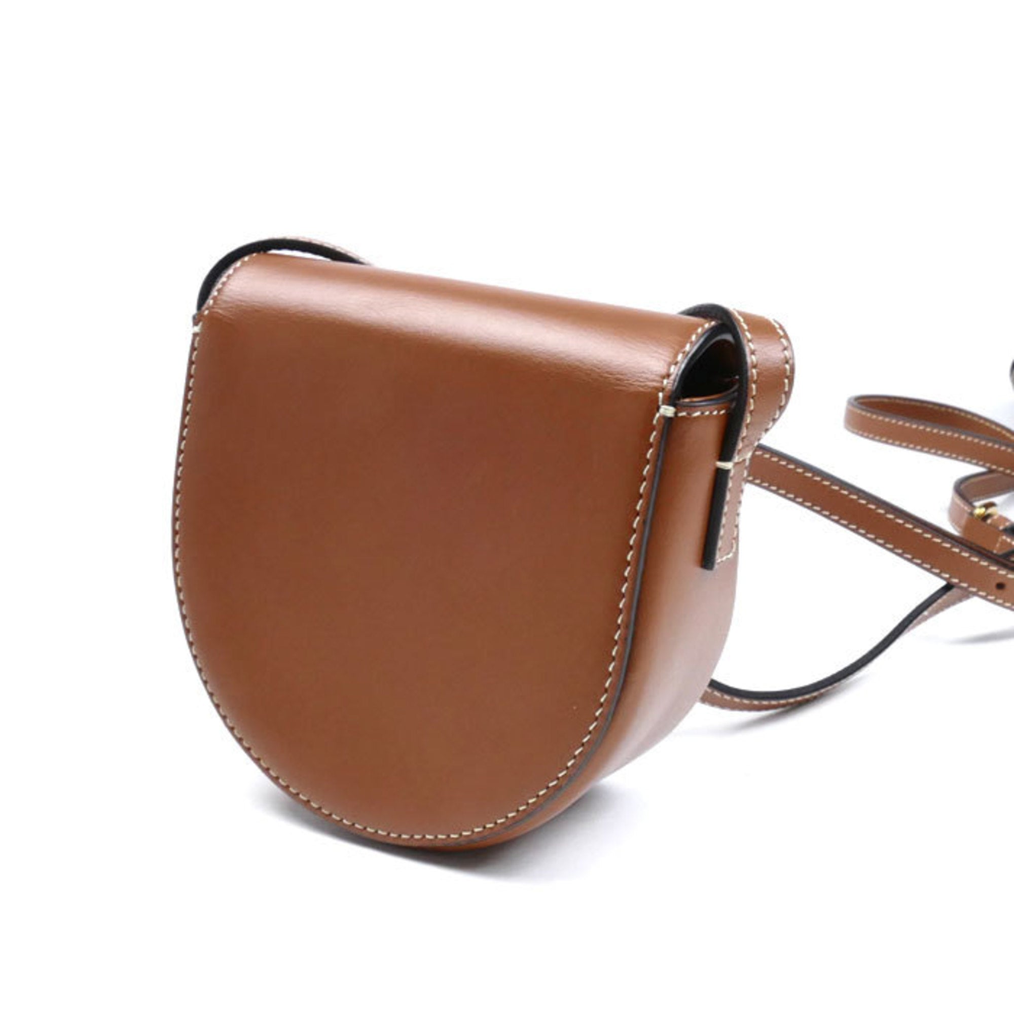 Celine Brown Leather Shoulder Bag (Pre-Owned)