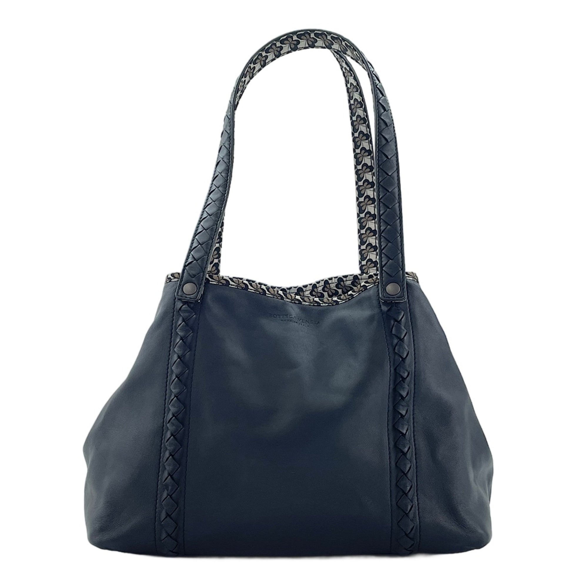 Bottega Veneta Black Intrecciato Tote Bag (Pre-Owned)