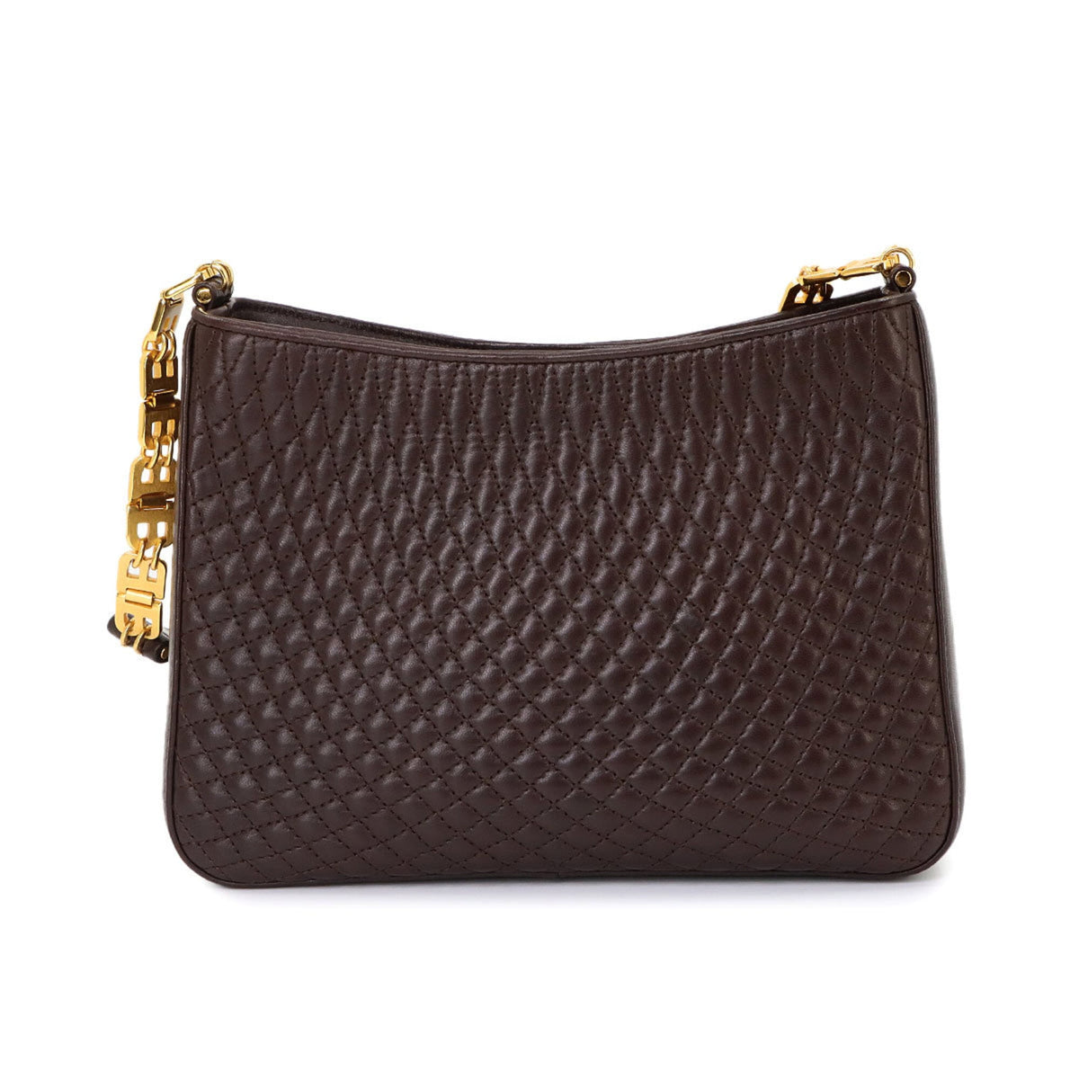 Bally Brown Leather Handbag Shoulder Bag (Pre-Owned)