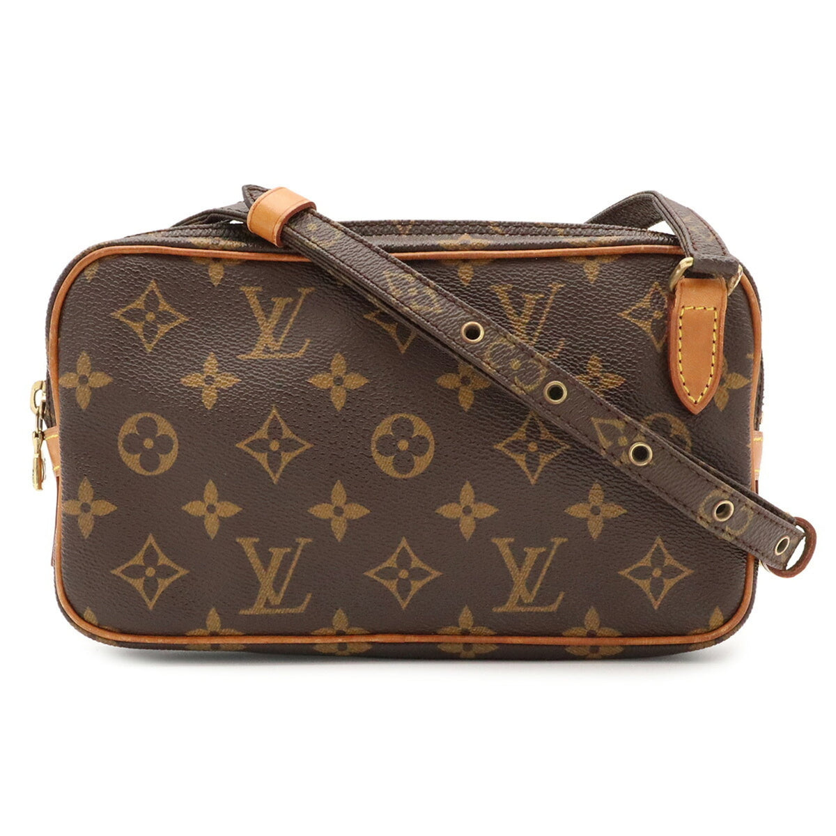 Louis Vuitton Brown Monogram Canvas Pvc Coated Canvas Pochette Shoulder Bag (Pre-Owned)