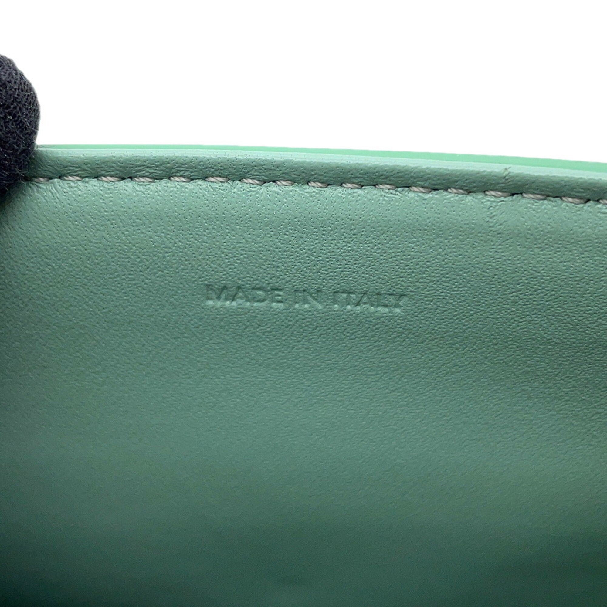 Celine Green Leather Handbag Shoulder Bag (Pre-Owned)