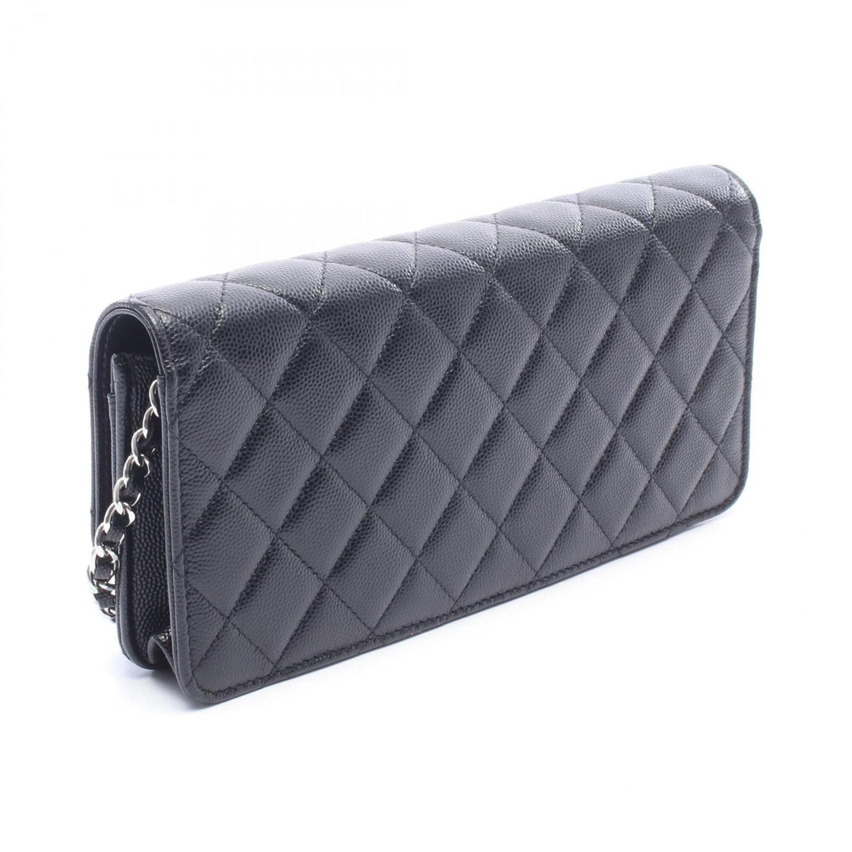 Chanel Black Grained Calfskin Handbag Shoulder Bag (Pre-Owned)