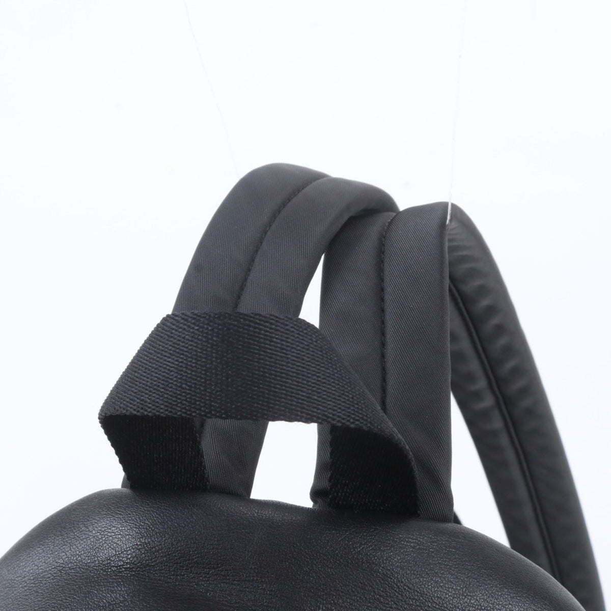 Coach Black Brown Leather Coated Canvas Backpack Shoulder Bag (Pre-Owned)