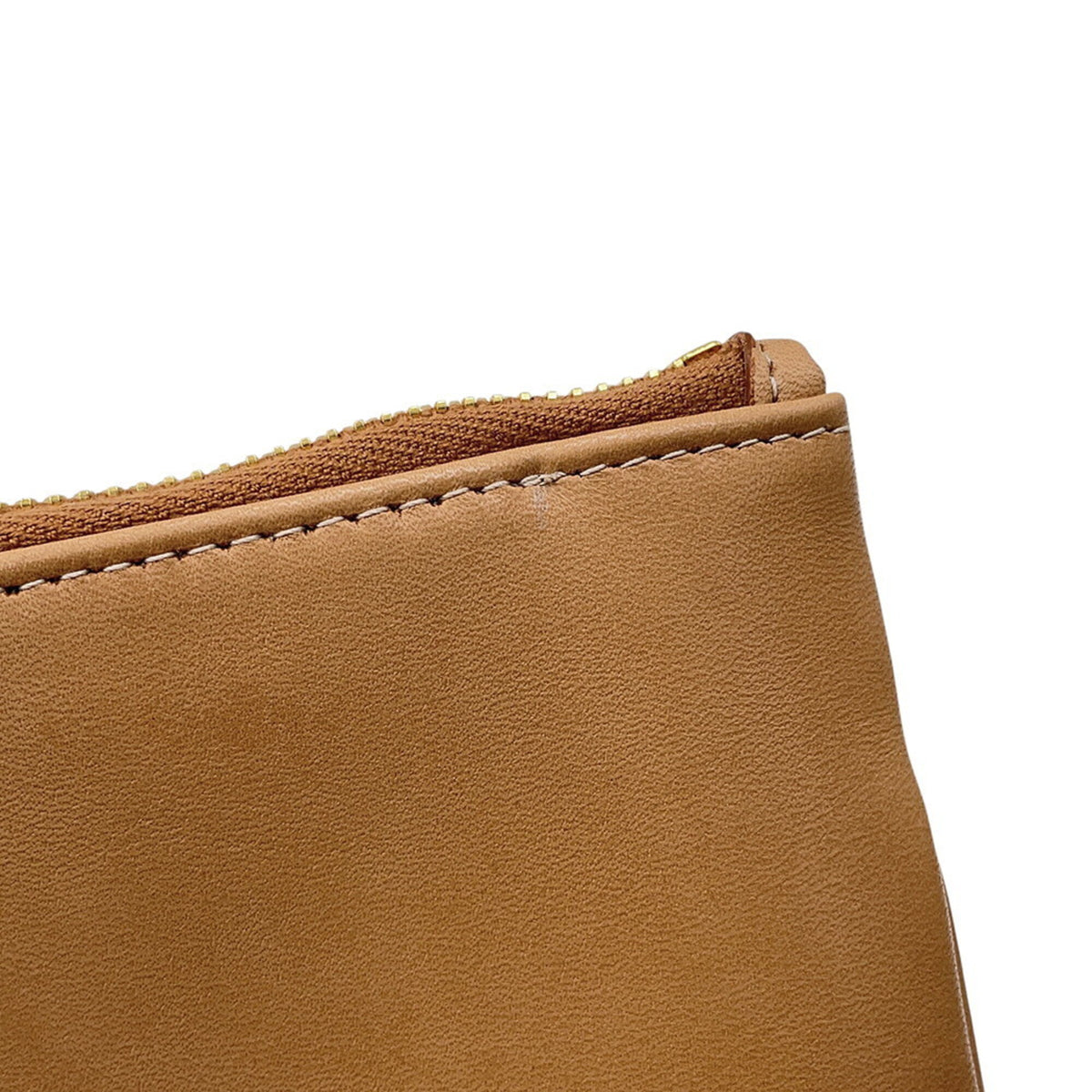 Yves Saint Laurent Beige Leather Clutch Bag (Pre-Owned)