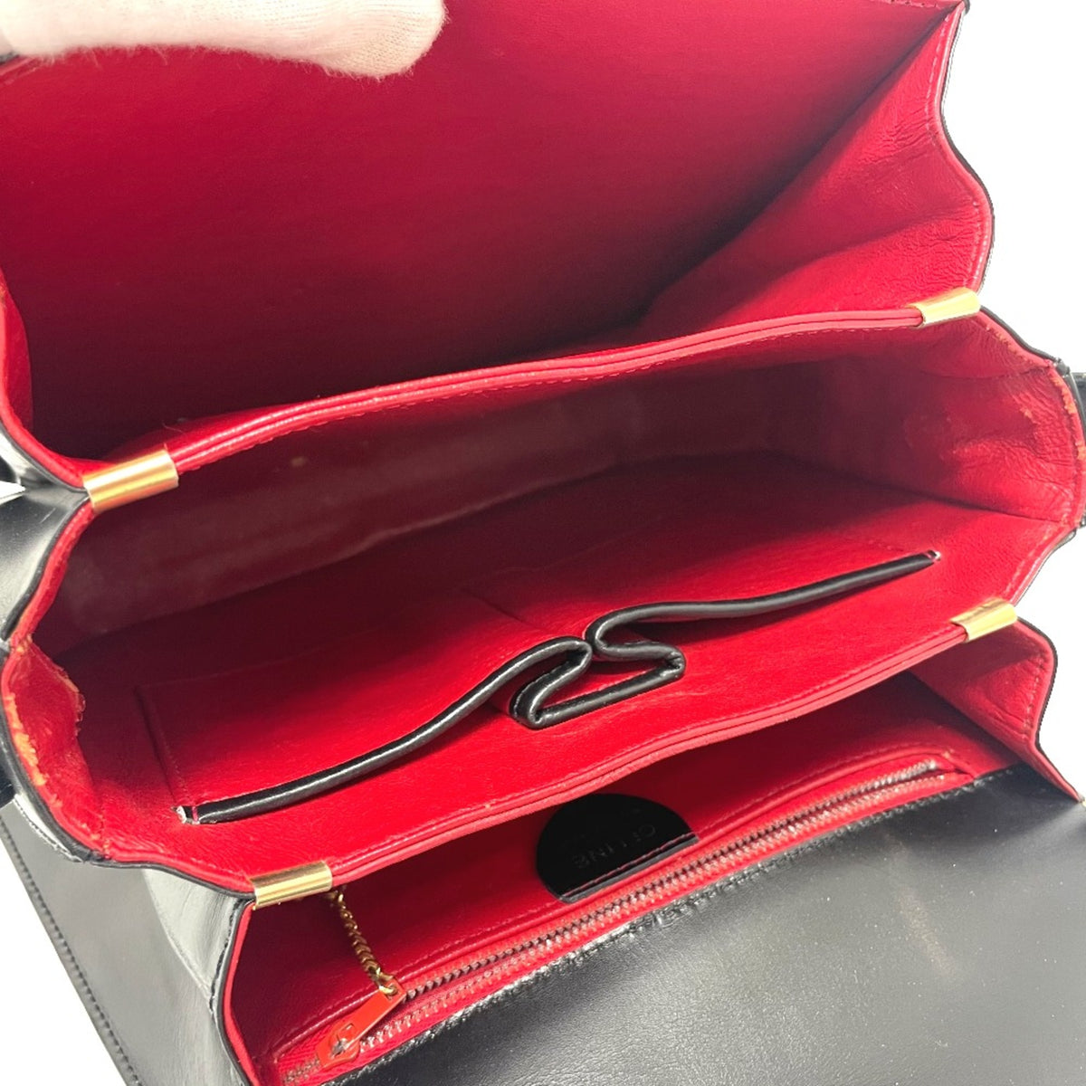 Celine Black Leather Shoulder Bag (Pre-Owned)
