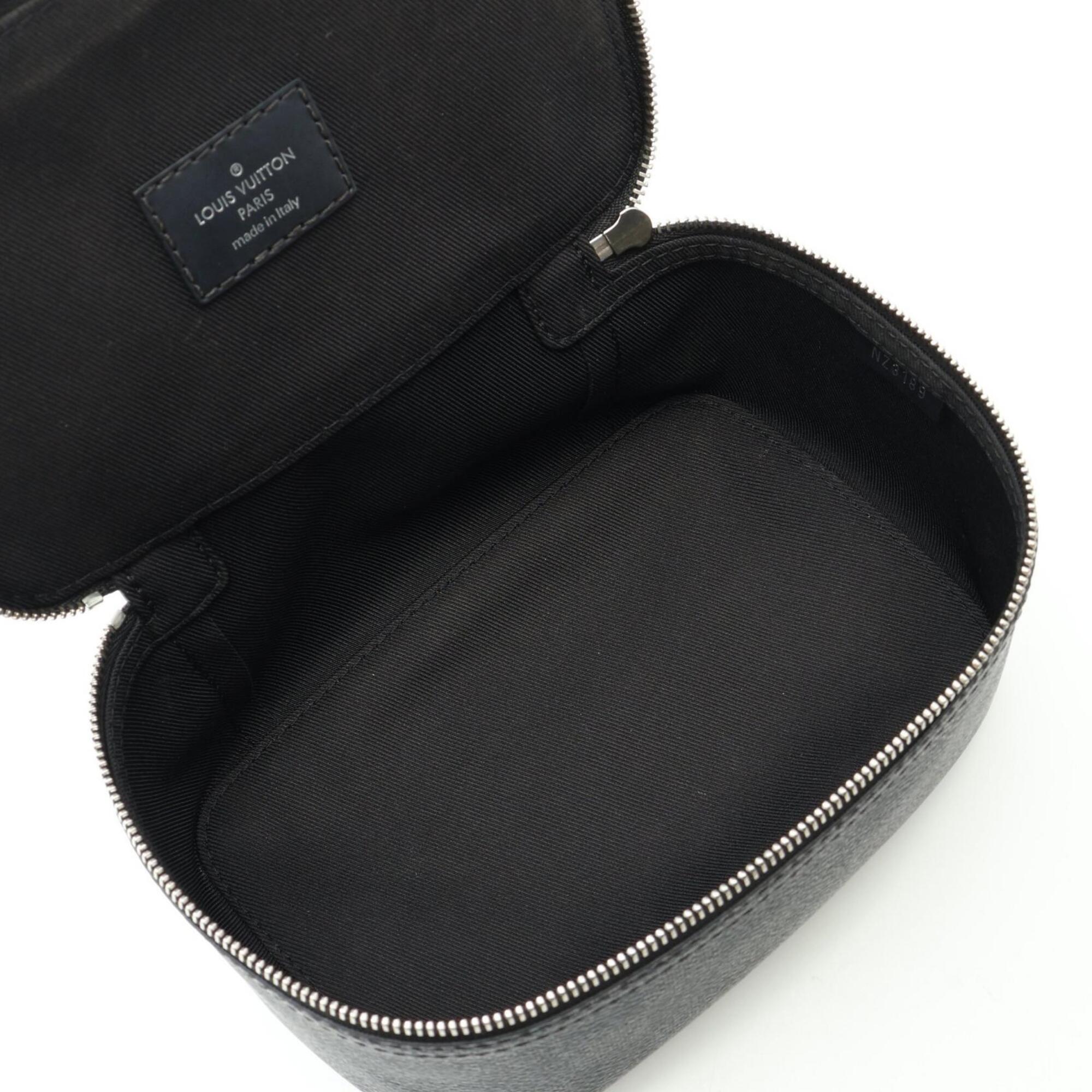 Louis Vuitton Black Damier Graphite Leather Pvc Handbag Pouch (Pre-Owned)