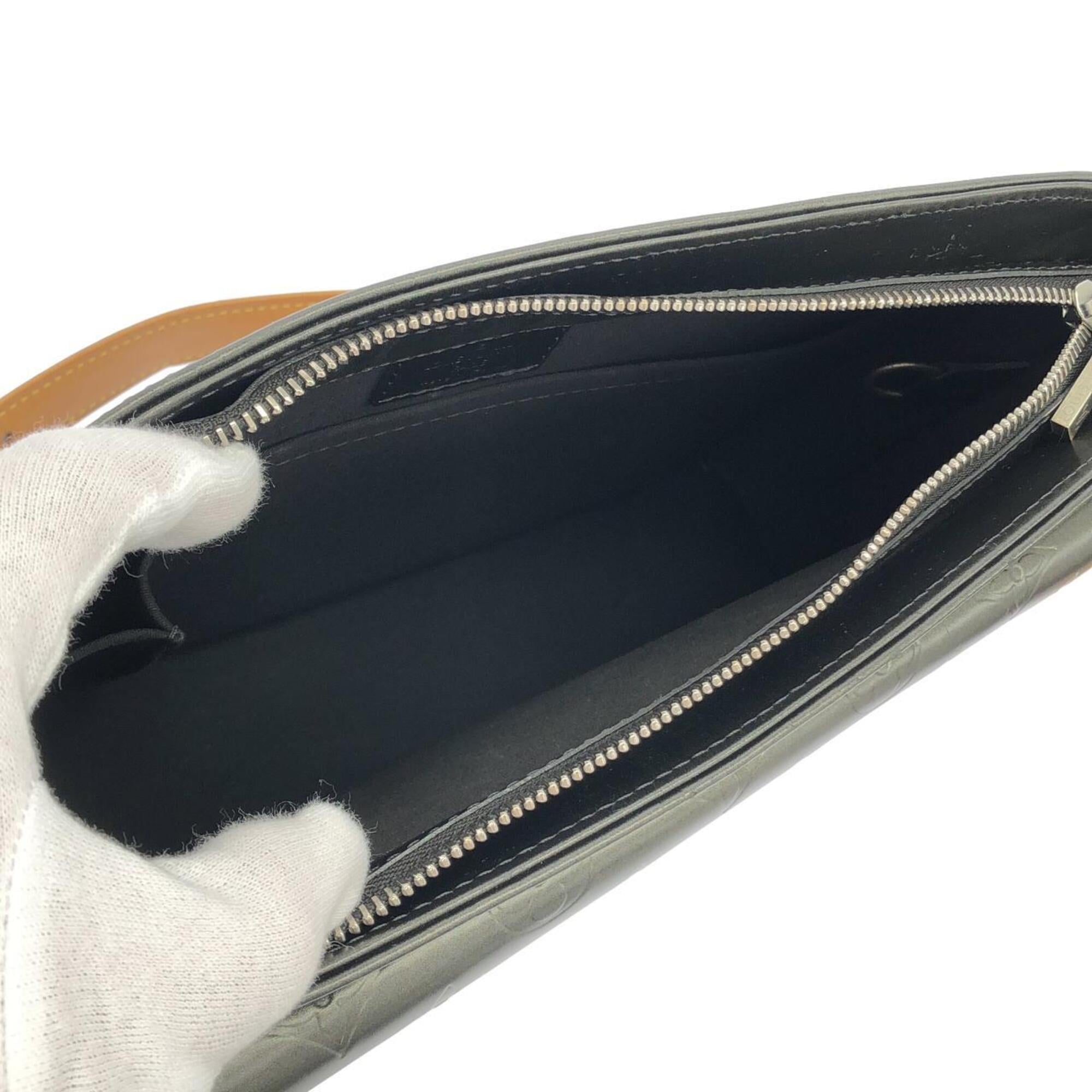 Louis Vuitton Black Coated Canvas Shoulder Bag (Pre-Owned)