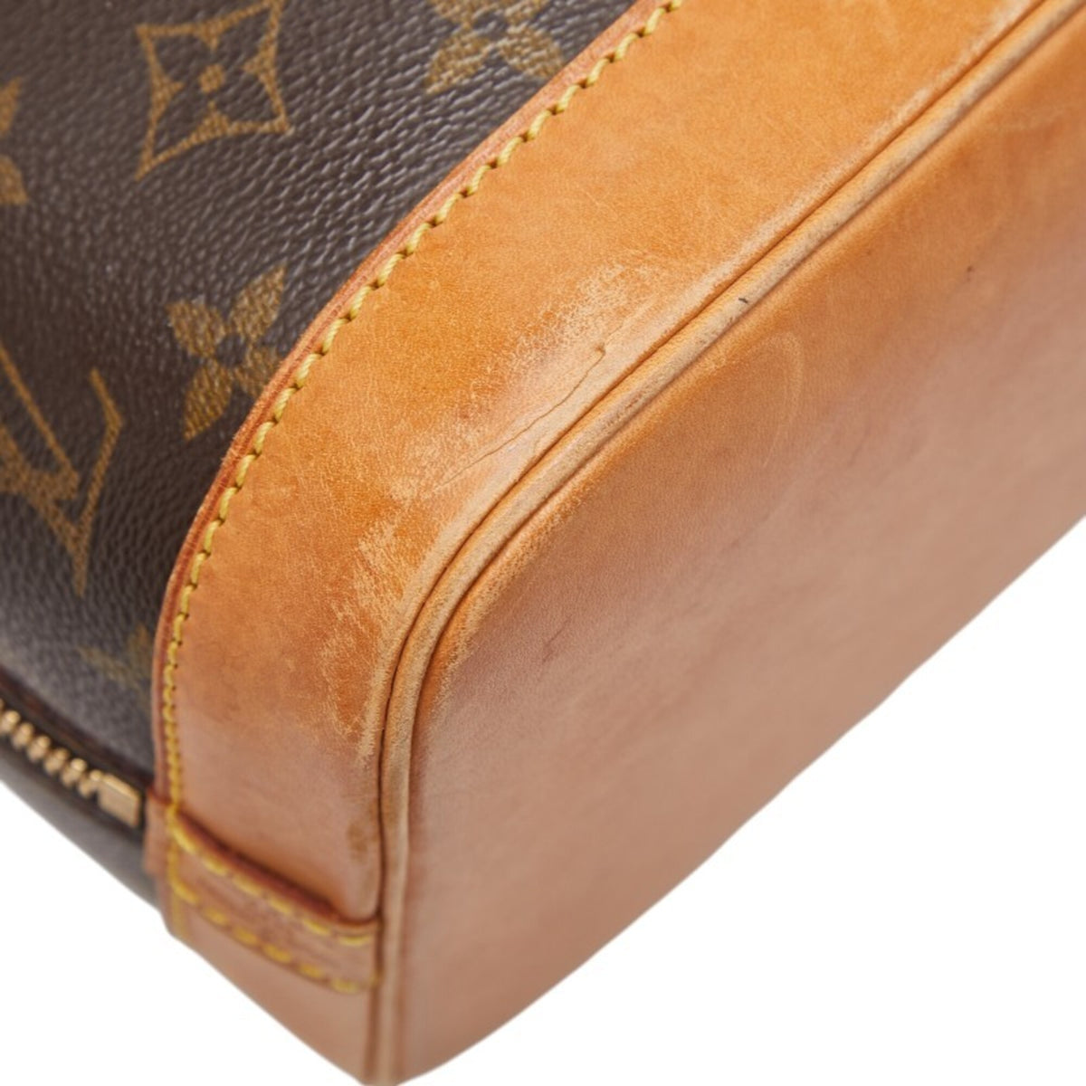 Louis Vuitton Brown Pvc Leather Handbag (Pre-Owned)