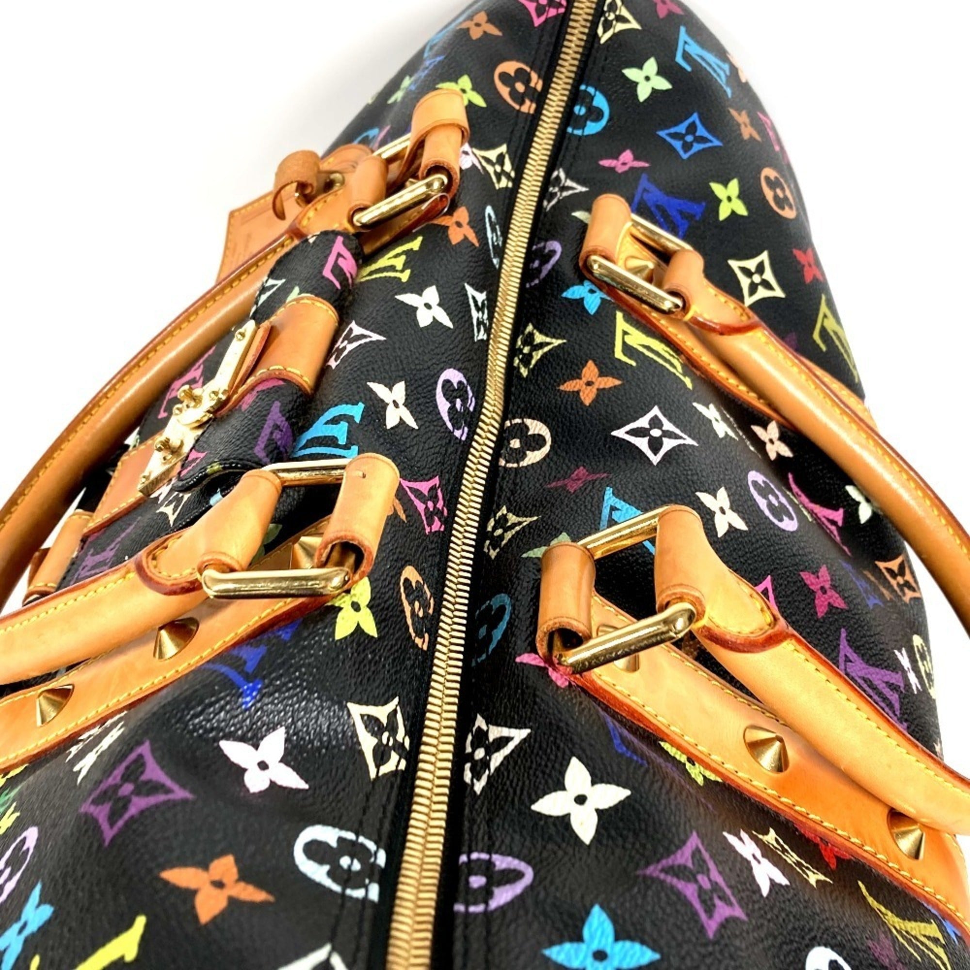 Louis Vuitton Black Monogram Monogram Multicolore Canvas Boston Bag Handbag (Pre-Owned)