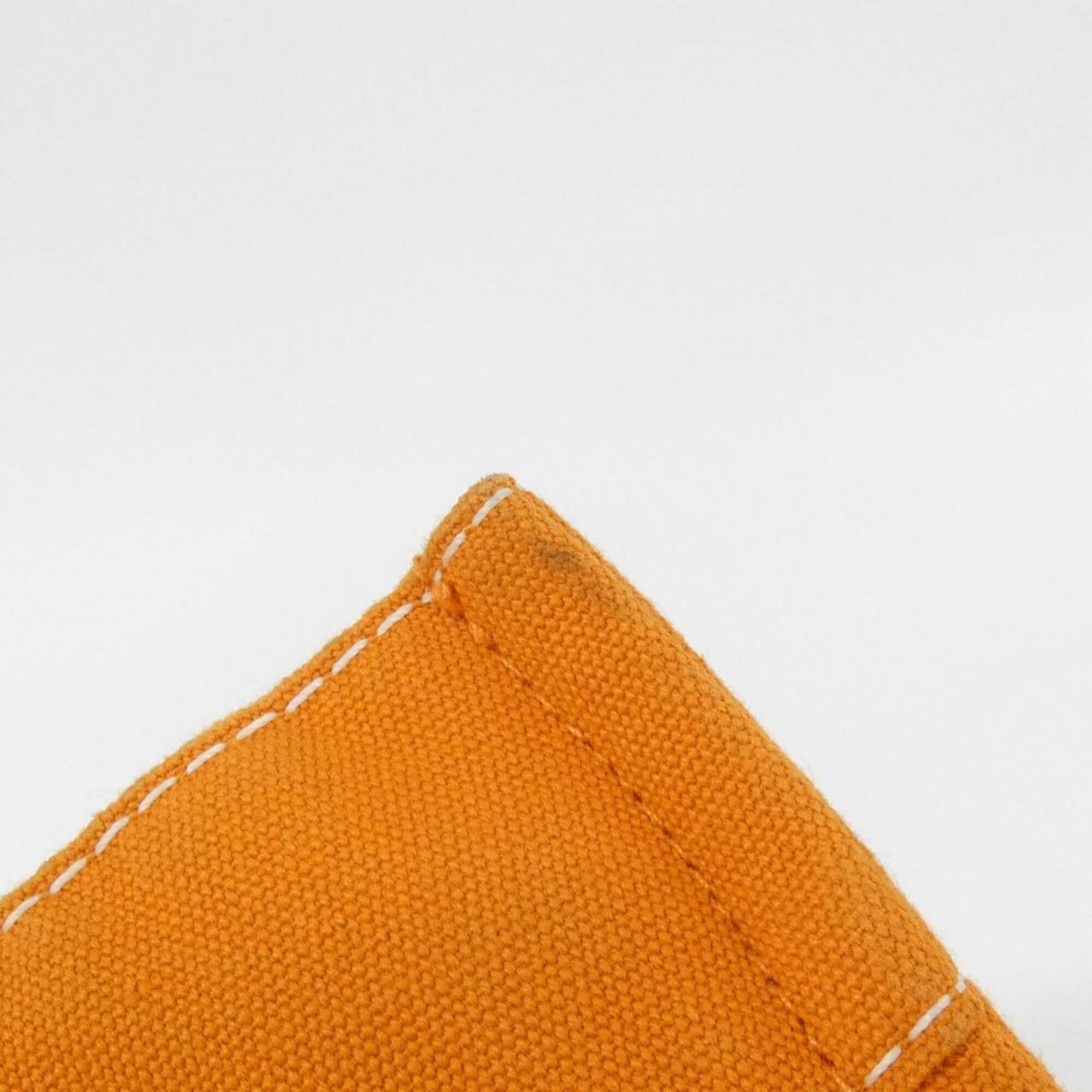 Hermes Orange Canvas Handbag (Pre-Owned)