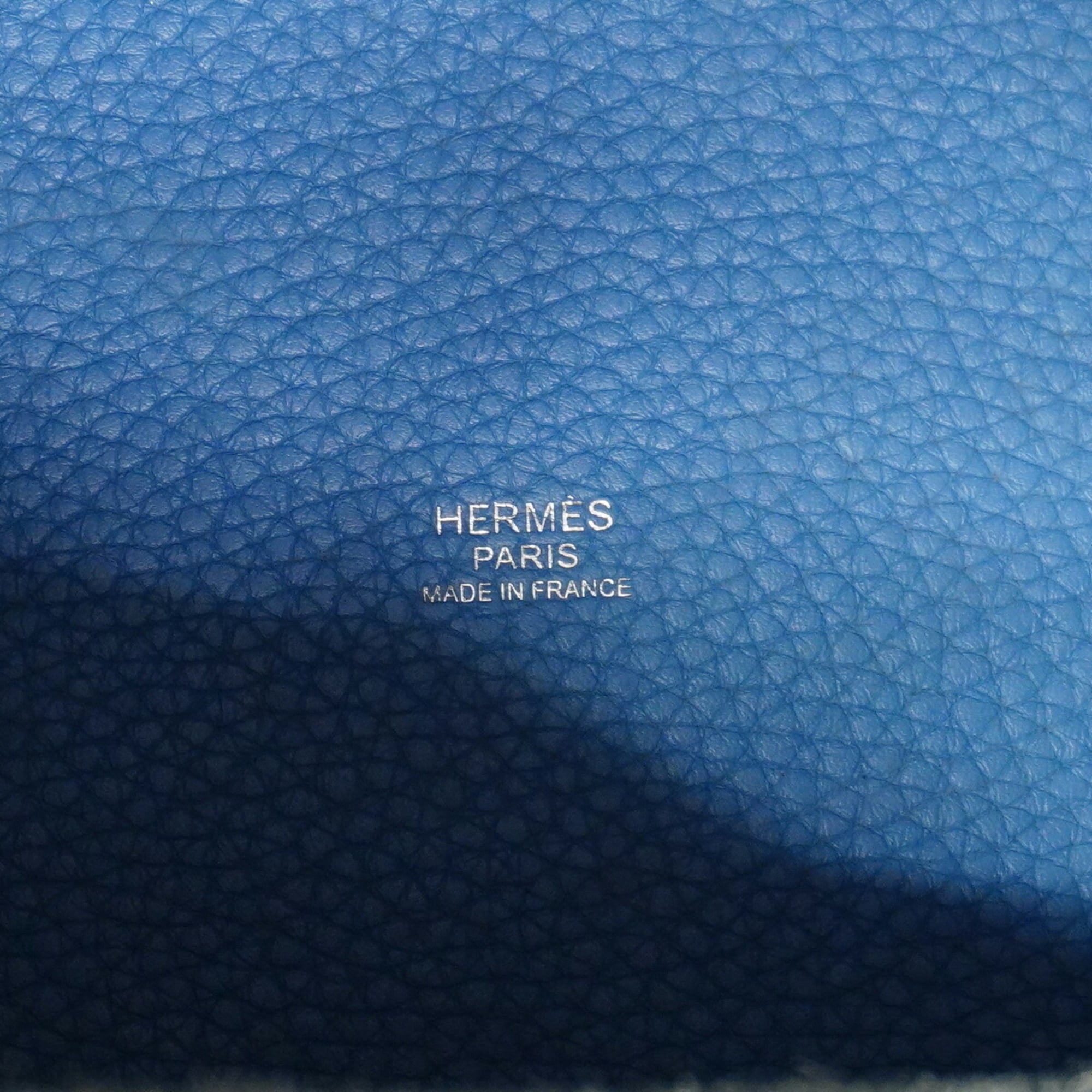 Hermes Azur Blue Paradise Taurillon Clemence Leather Swift Leather Swift Leather Handbag (Pre-Owned)