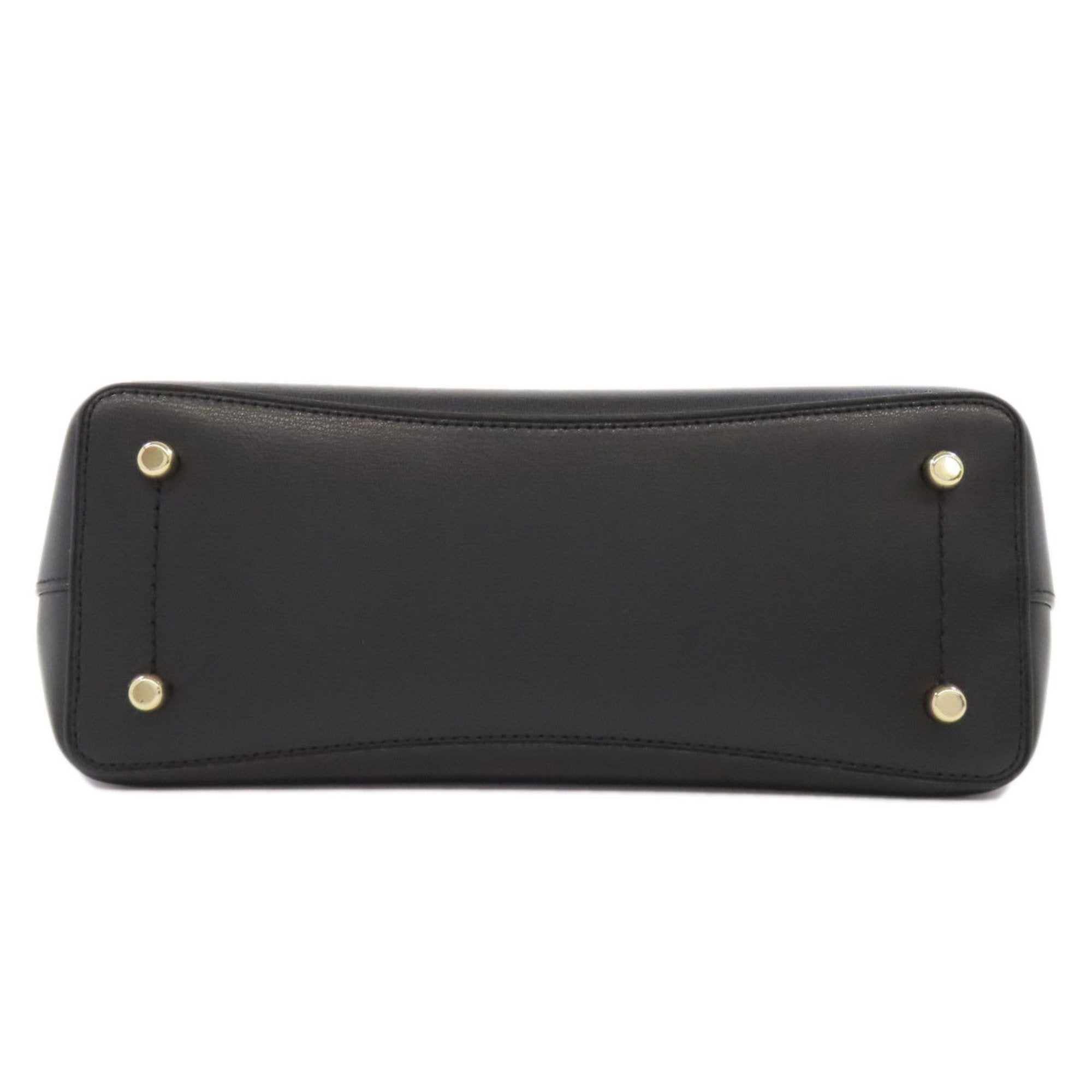 Coach Black Leather Handbag (Pre-Owned)