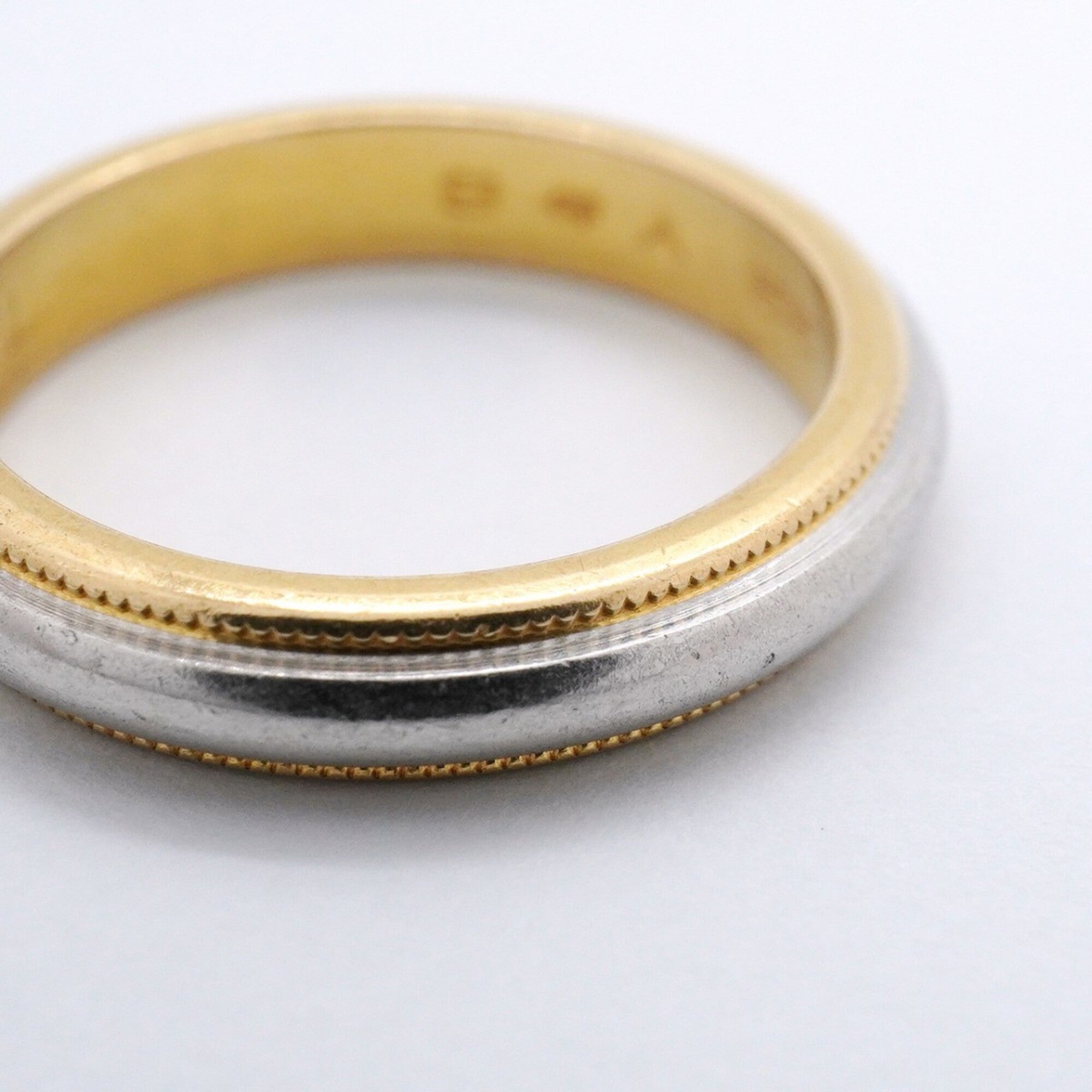 Tiffany Yellow Gold (18K) Platinum 950 Band Ring (Pre-Owned)