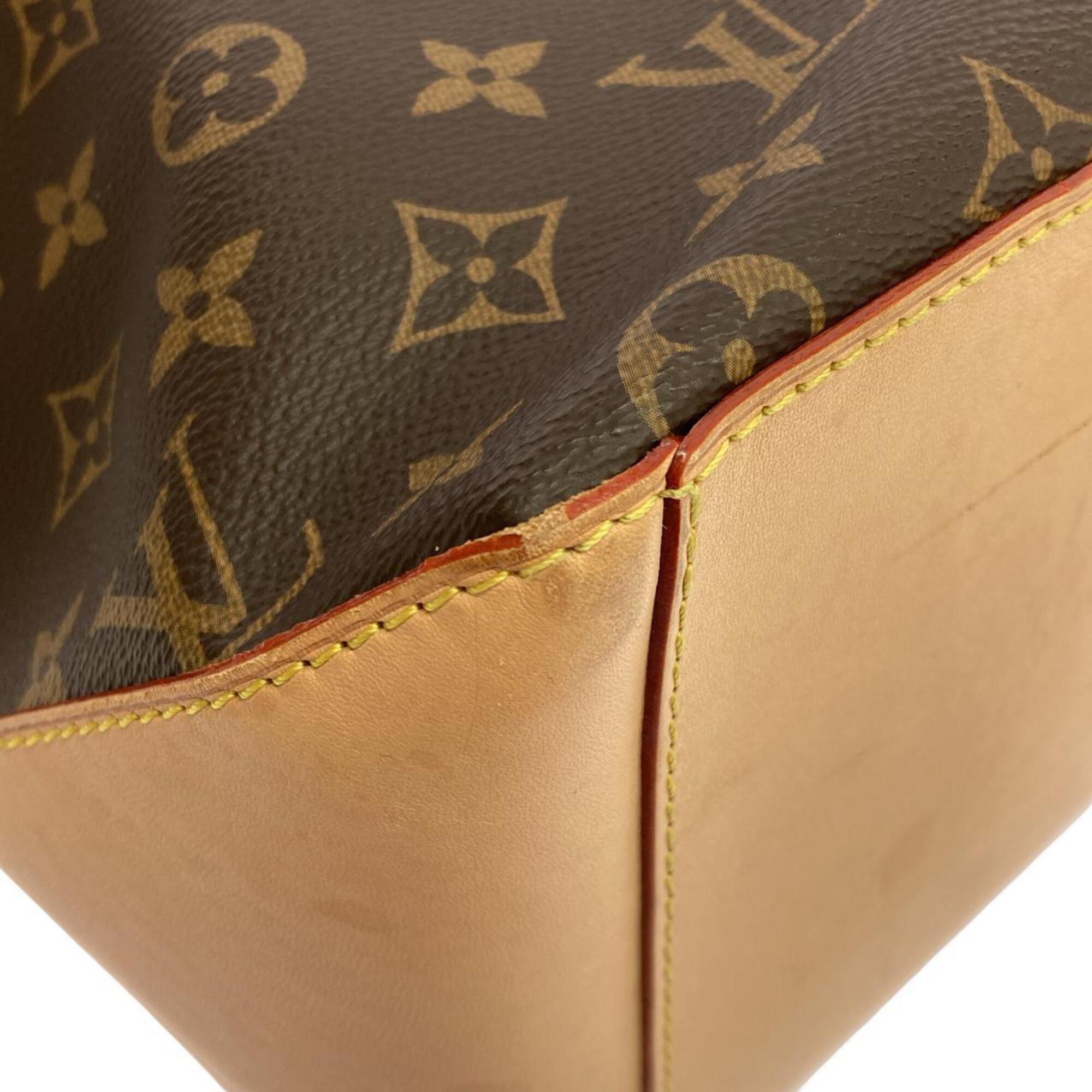 Louis Vuitton Marron Coated Canvas Shoulder Bag (Pre-Owned)