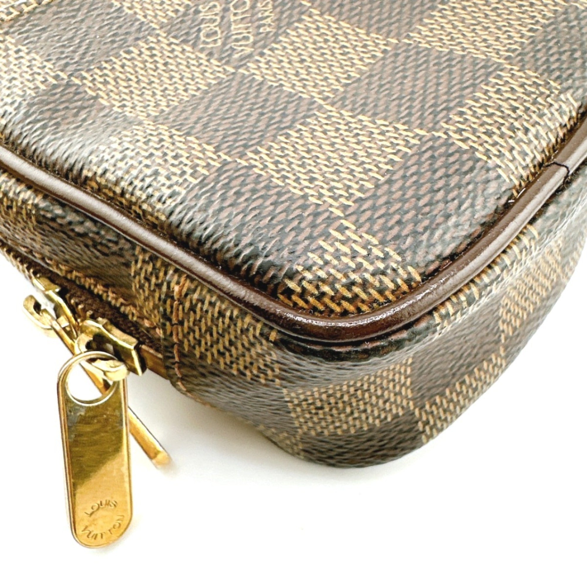 Louis Vuitton Brown Damier Canvas Pouch (Pre-Owned)