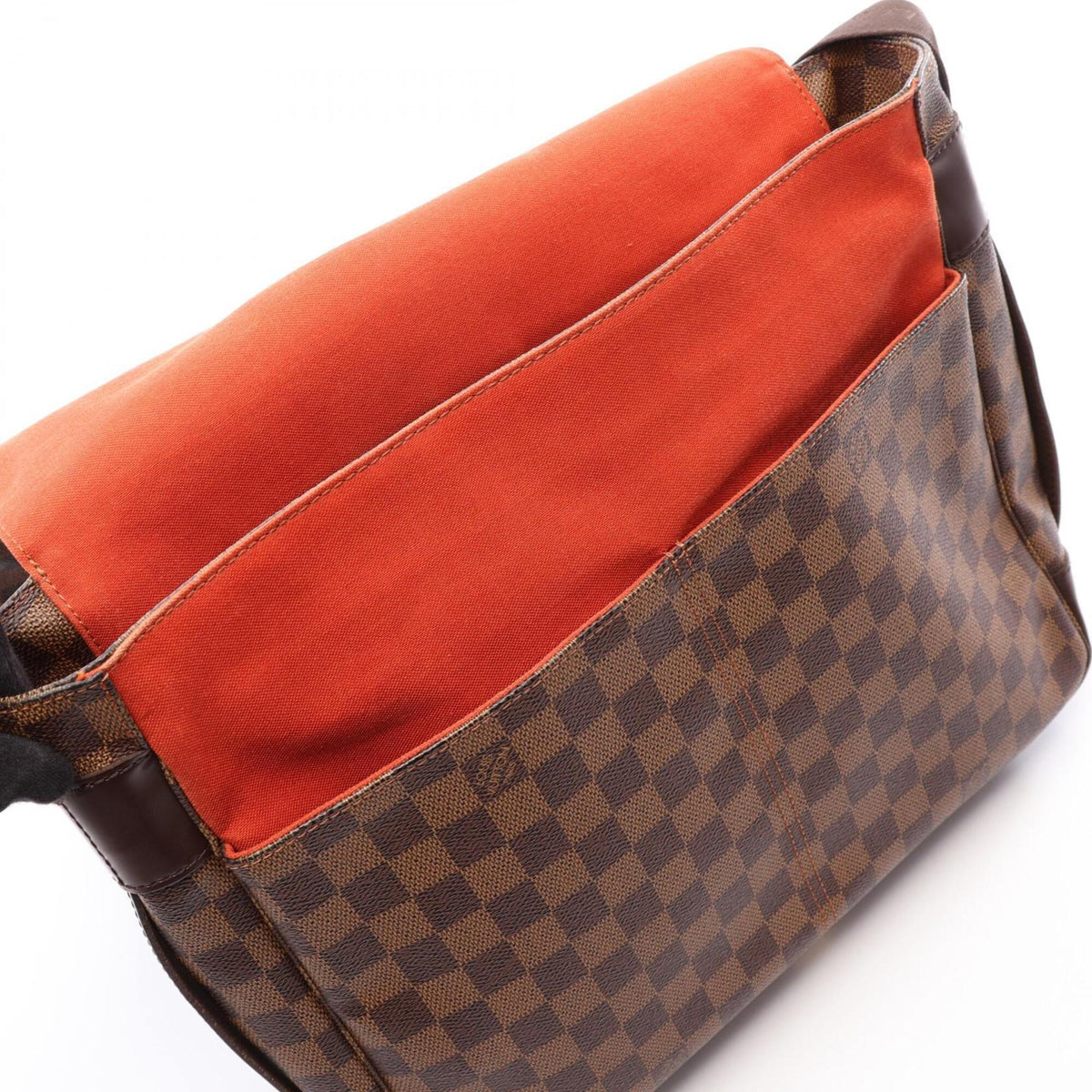 Louis Vuitton Brown Damier Canvas Coated Canvas Leather Handbag Shoulder Bag (Pre-Owned)