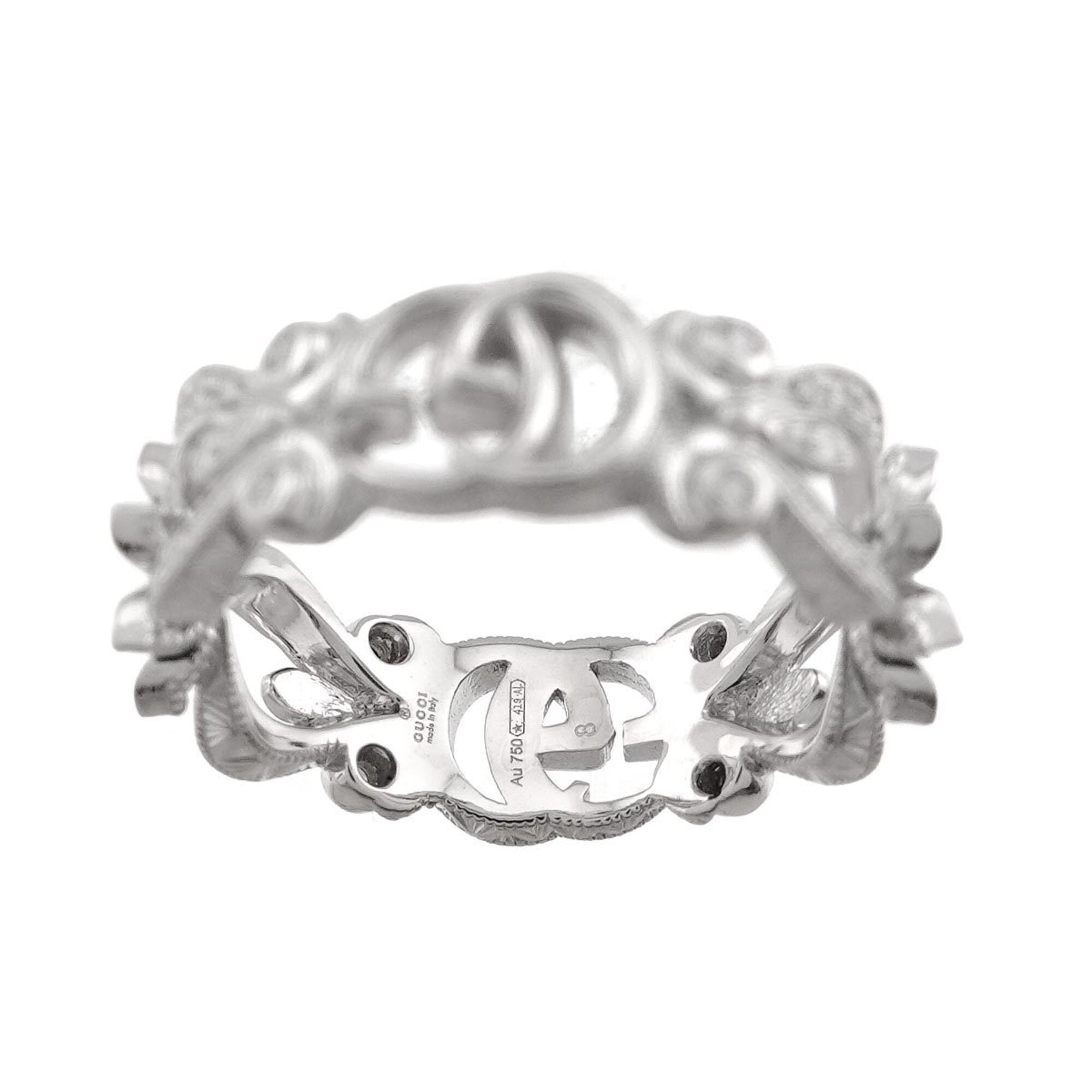 Gucci White Gold (18K) Band Ring (Pre-Owned)