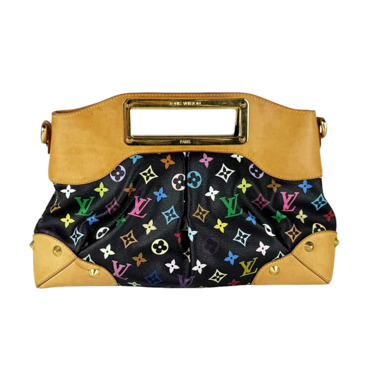 Louis Vuitton Multi-Color Noir Monogram Multicolore Handbag Shoulder Bag (Pre-Owned)