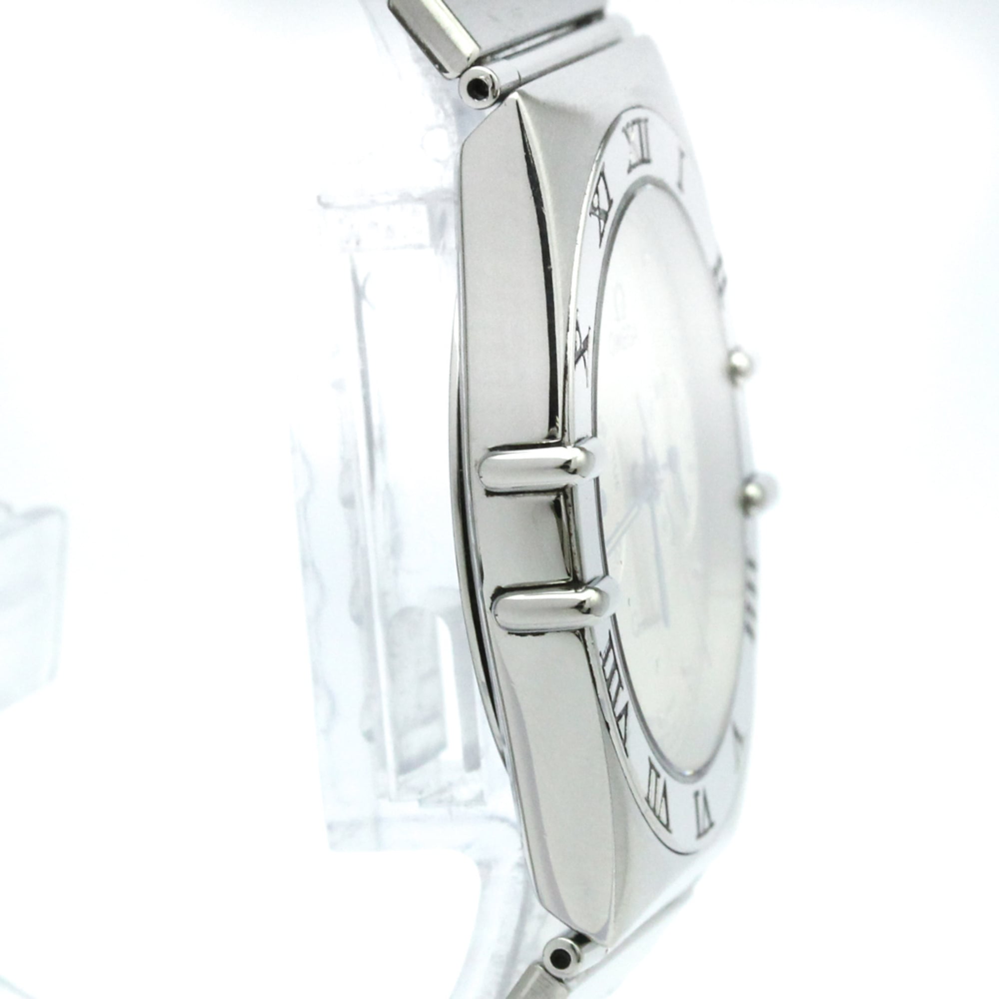 Omega Constellation Day Date Quartz Watch Stainless Steel Watch (Pre-Owned)