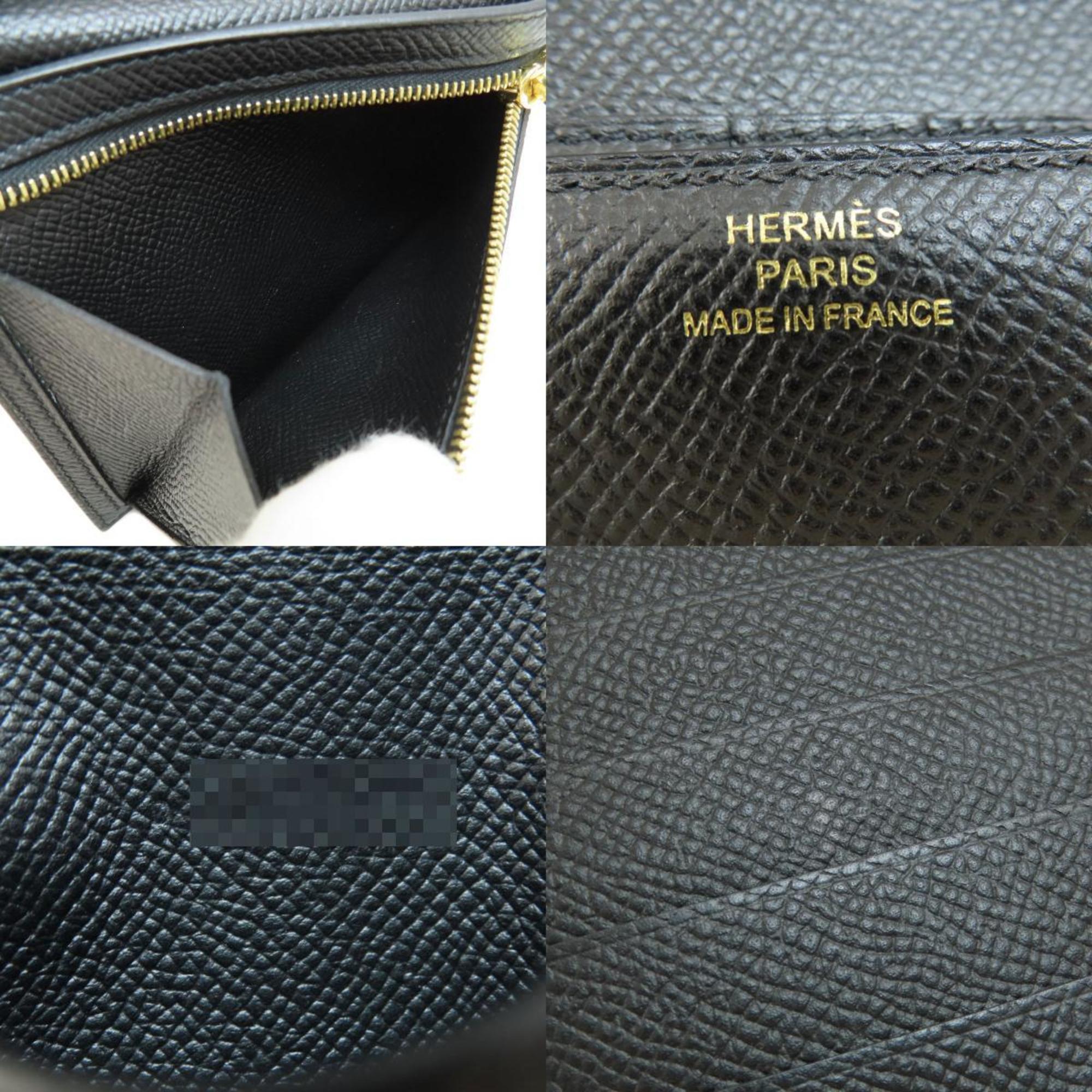 Hermes Black Epsom Leather Wallet (Bi-Fold) (Pre-Owned)
